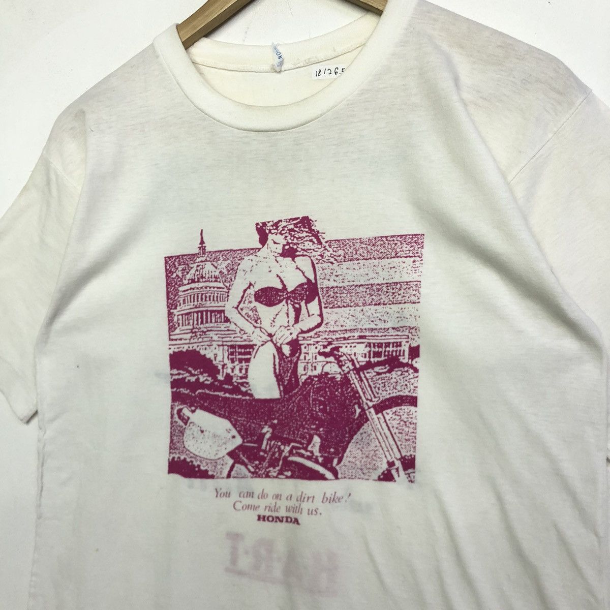 Honda × Vintage Vintage Honda Dirt Bike HART Enduro In Bihoku Tshirt Size US L / EU 52-54 / 3 - 4 Thumbnail