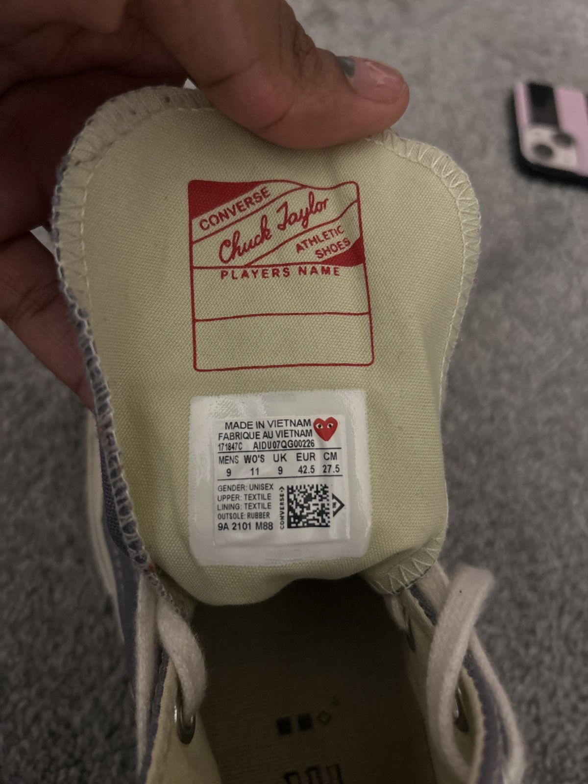 CDG by Comme des Garcons × WE Fashion Comme des Garçons X Converse High-Top Size US 9 / EU 42 - 7 Thumbnail