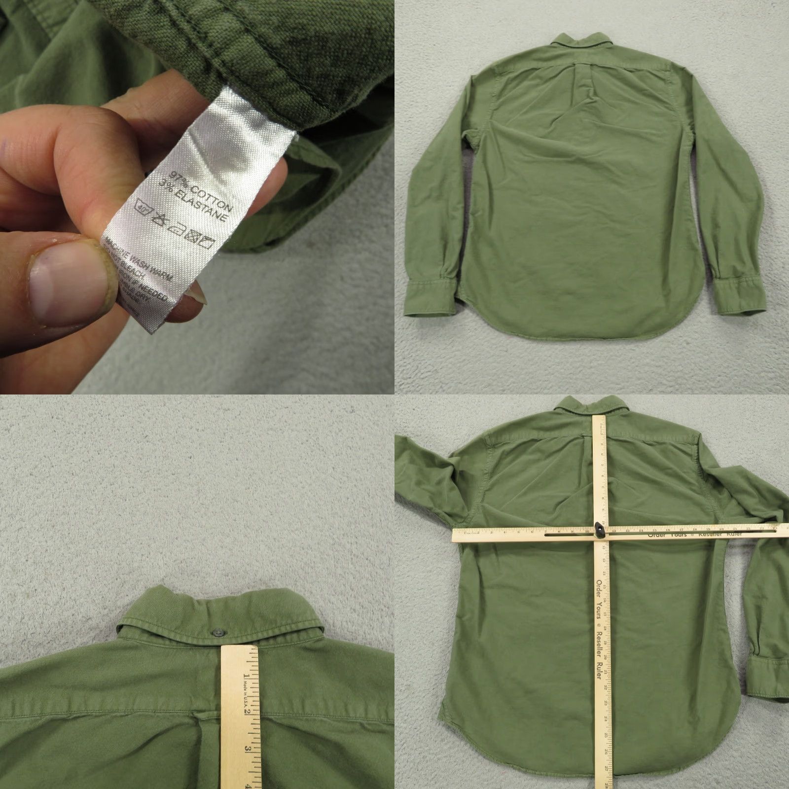 Todd Snyder Todd Snyder Shirt Mens Medium Olive Green Military OG Long Sleeve Button-Down Size US M / EU 48-50 / 2 - 8 Thumbnail