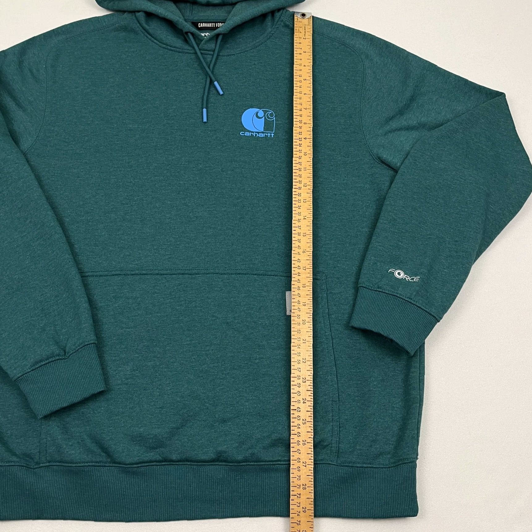 Carhartt Carhartt Force Hoodie Mens L Relaxed Green Fleece Workwear Pullover Sweatshirt Hooded Size US L / EU 52-54 / 3 - 5 Thumbnail