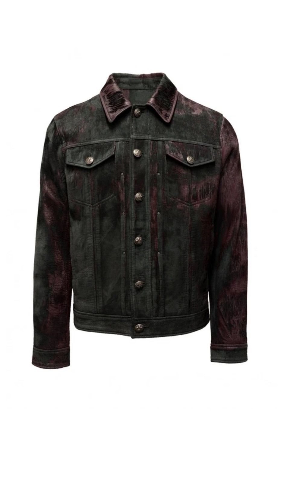 John Varvatos Leather trucker jacket EU 58x USA 48x Size US XXL / EU 58 / 5 - 6 Thumbnail