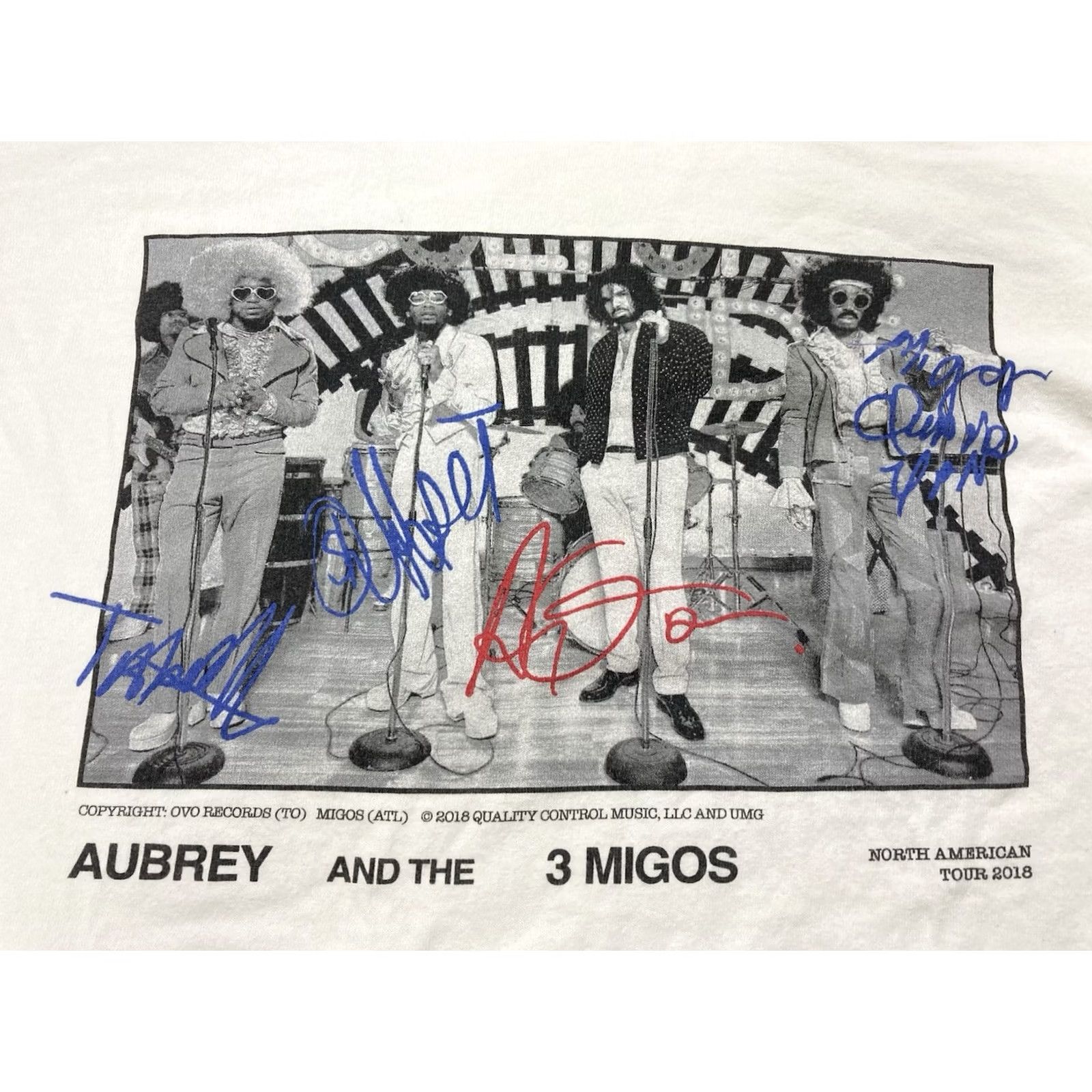 Vintage VINTAGE Drake Scorpion Aubrey & The 3 Migos 2018 Tour Graphic T-shirt Women Small Music Shirt Mens Girls Boys - Note: This isn't correct per rules. Size S / US 4 / IT 40 - 2 Thumbnail