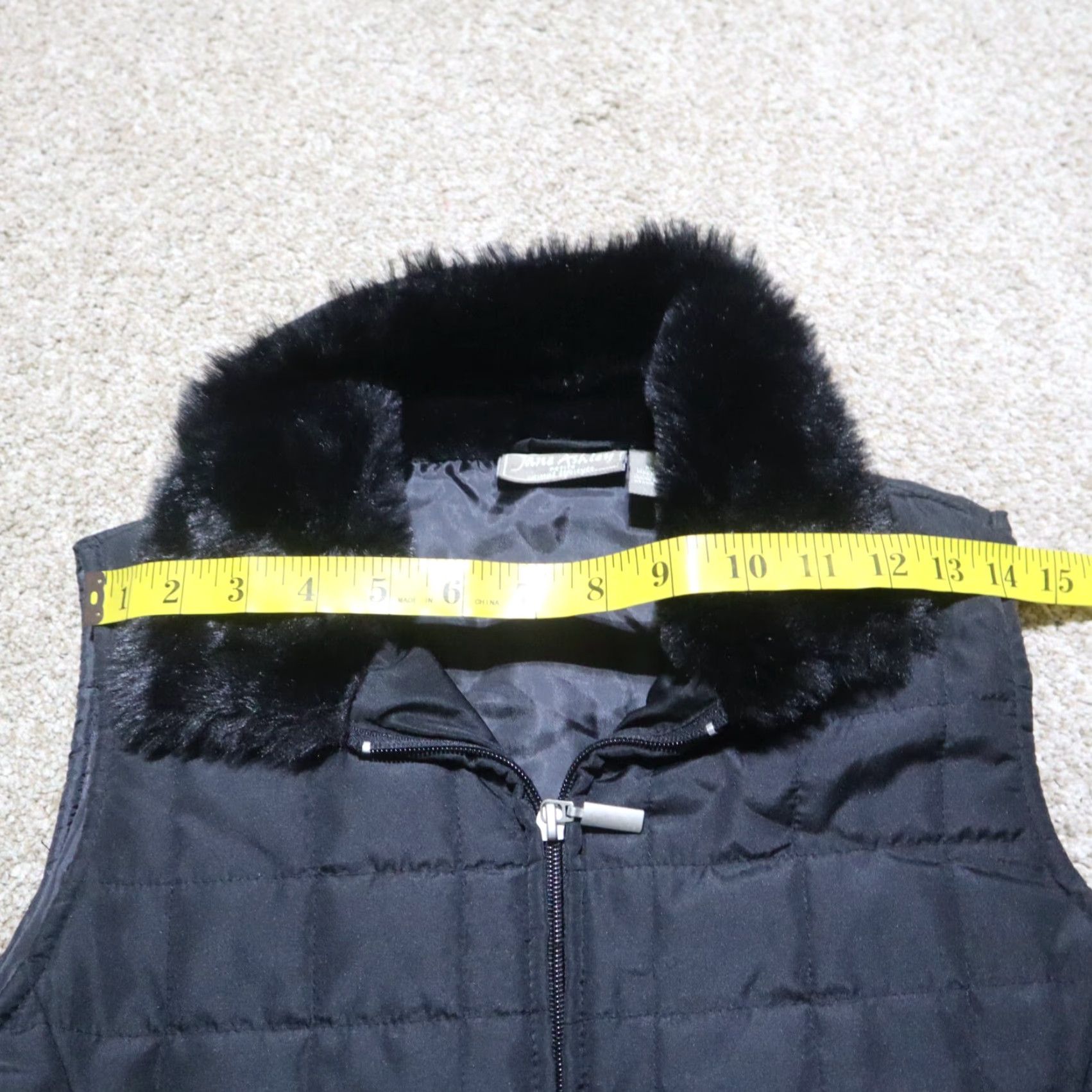FLAX Jane Ashley Vest Shirt PS Petite Small Black Nylon Full Zip Puffer Vest Casual Size S / US 4 / IT 40 - 3 Thumbnail