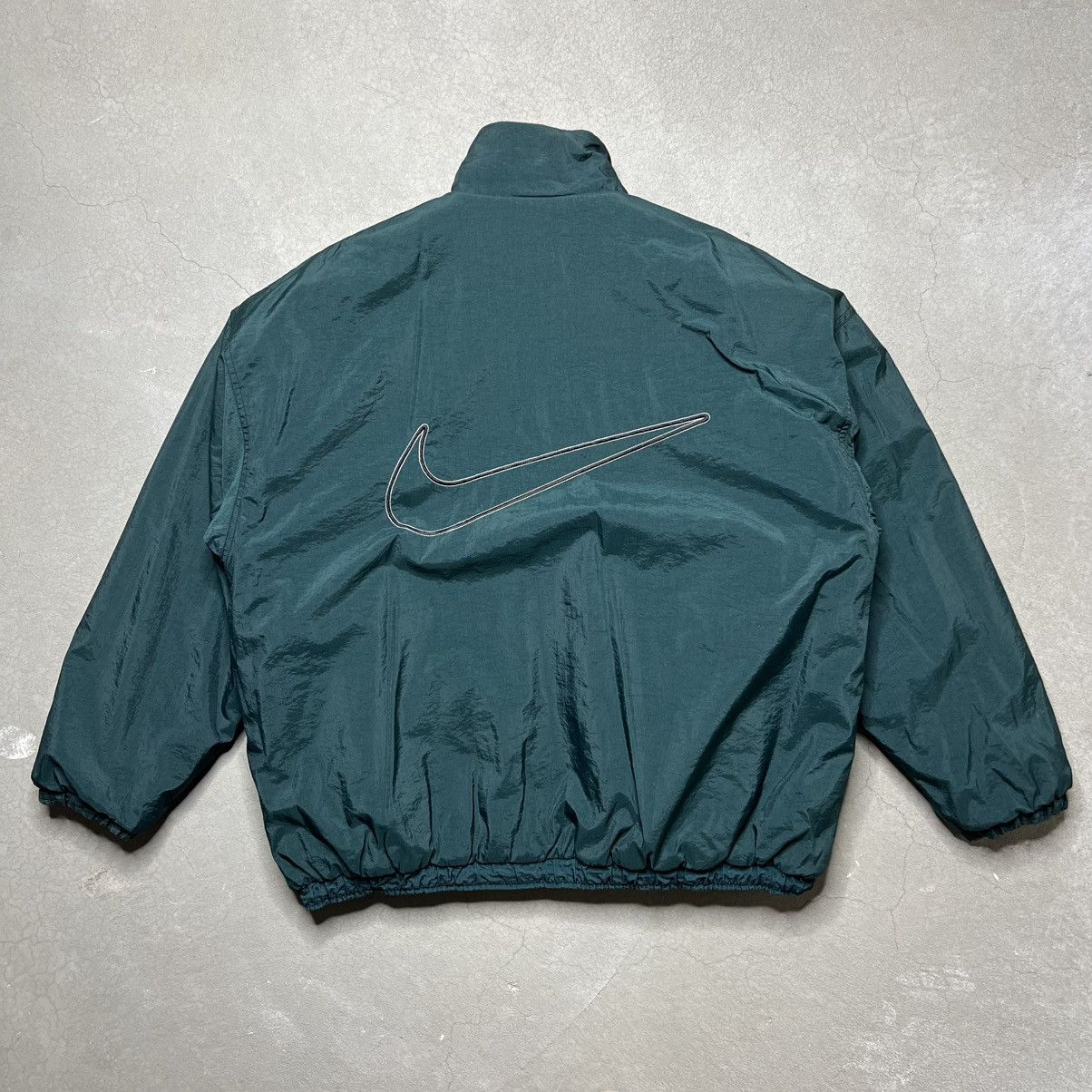 Vintage 90s Vintage Nike Reversible Puffer Green & Navy Size US L / EU 52-54 / 3 - 5 Thumbnail
