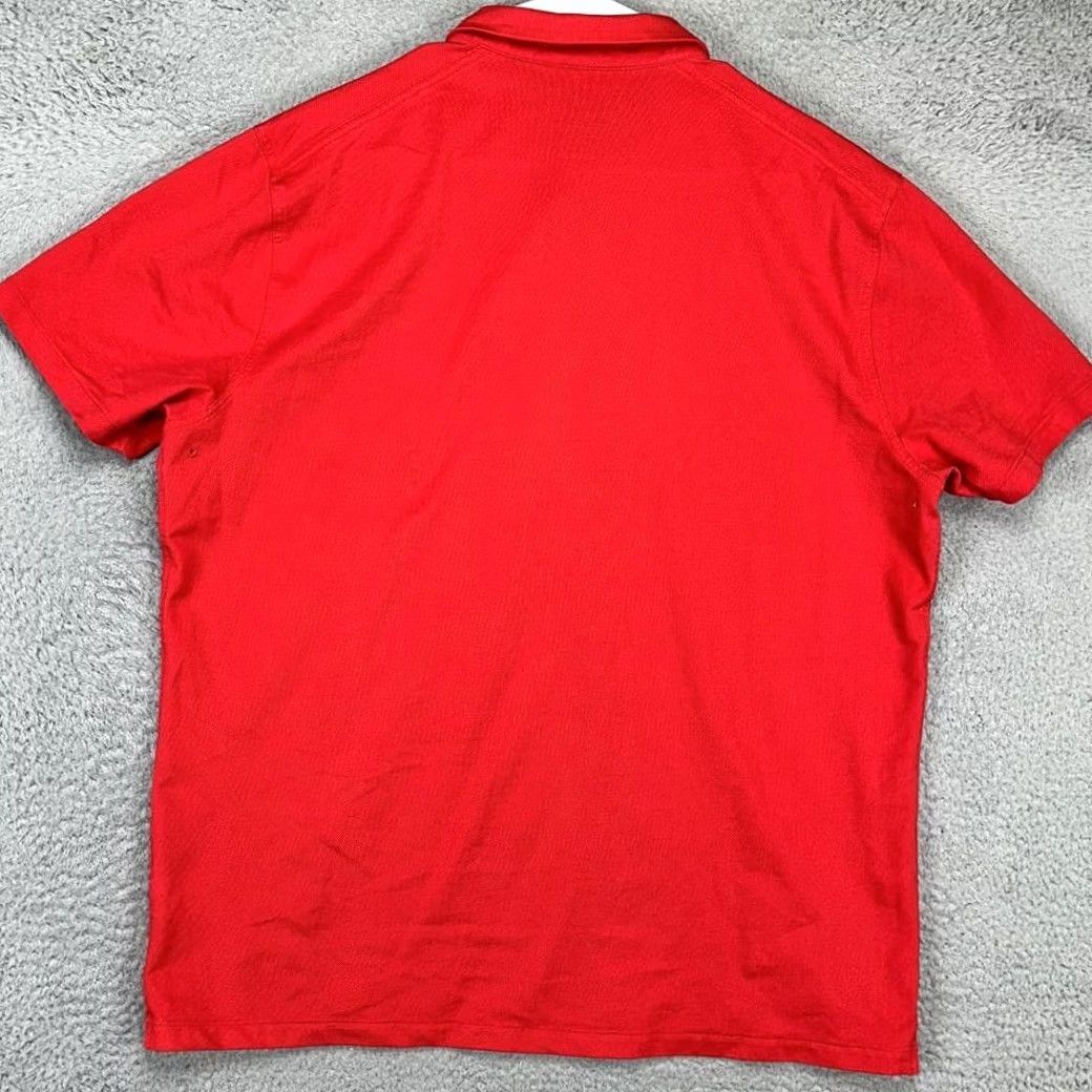 Nike Nike Dri-Fit Golf Polo Shirt Mens XL Red Metal Tab Standard Fit Pocket Rugby Size US XL / EU 56 / 4 - 3 Thumbnail