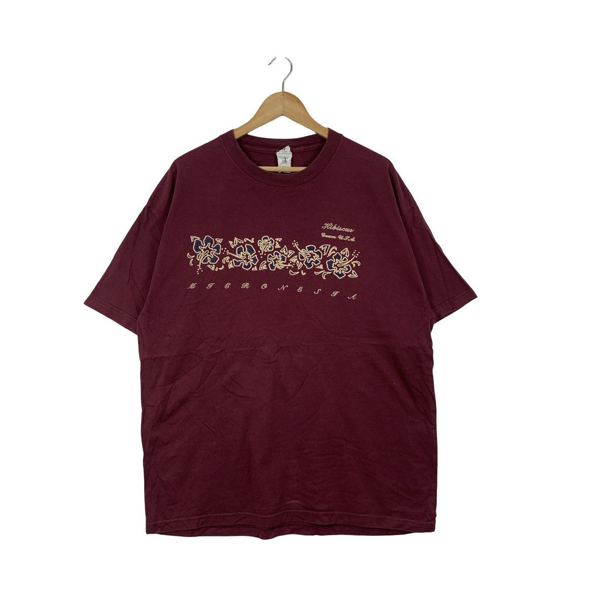 Vintage Vintage Y2K HIBISCUS HAWAII Queen Of The East Tee Shirt Size XL / US 12-14 / IT 48-50 - 1 Thumbnail