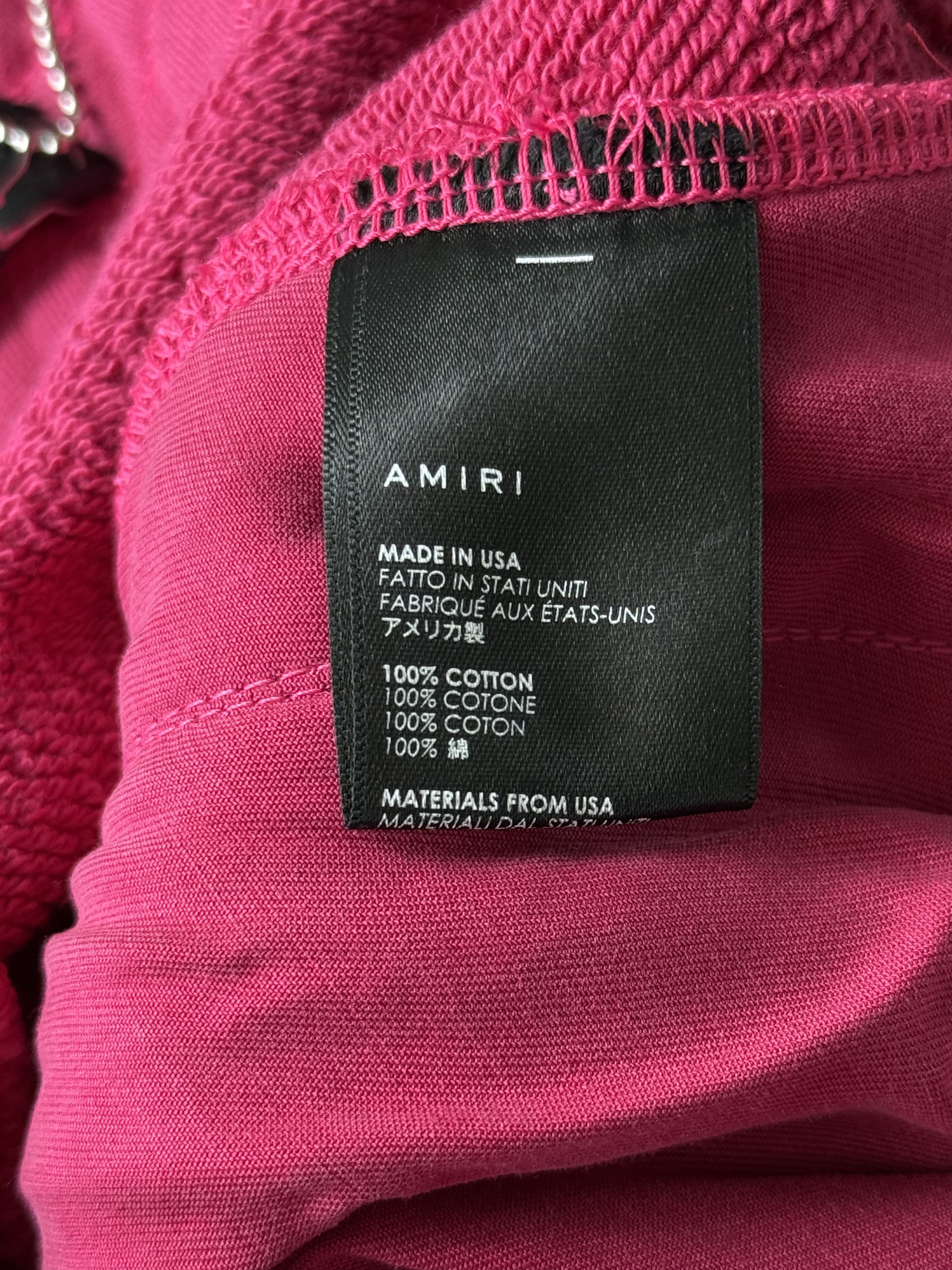 Amiri Amiri Pink & White Core Logo Sweatpants Size US 32 / EU 48 - 4 Thumbnail