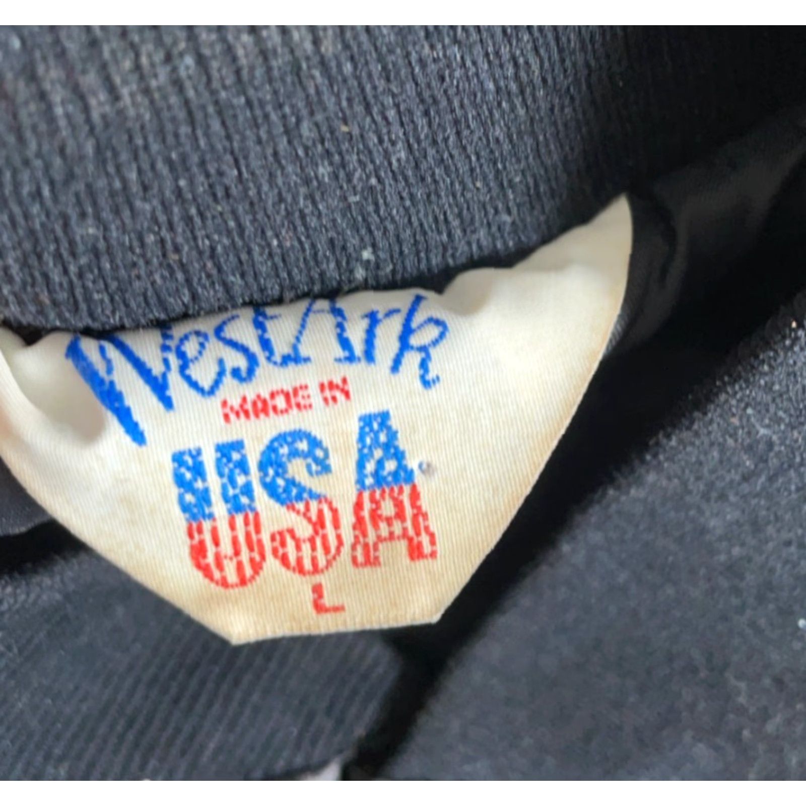 Vintage VINTAGE West Ark Satin Jacket Adult Large Black Bomber Jacket Size US L / EU 52-54 / 3 - 3 Thumbnail