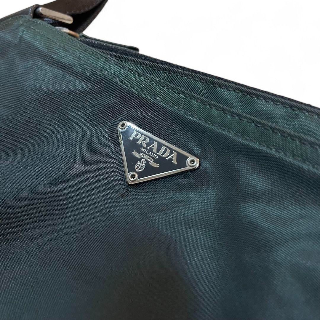 Prada Prada - Shoulder Bag Crossbody Khaki Vintage Triangle Logo Size ONE SIZE - 4 Thumbnail