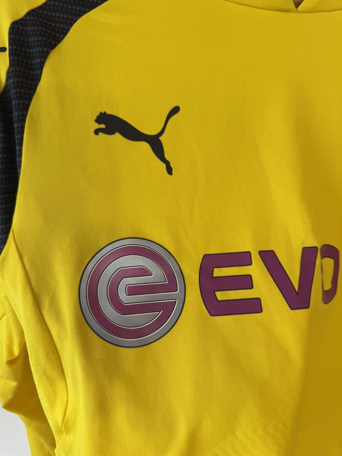 Puma Sahin #8 Borussia Dortmund 2016-2017 Match Worn Jersey CL Size US L / EU 52-54 / 3 - 14 Thumbnail