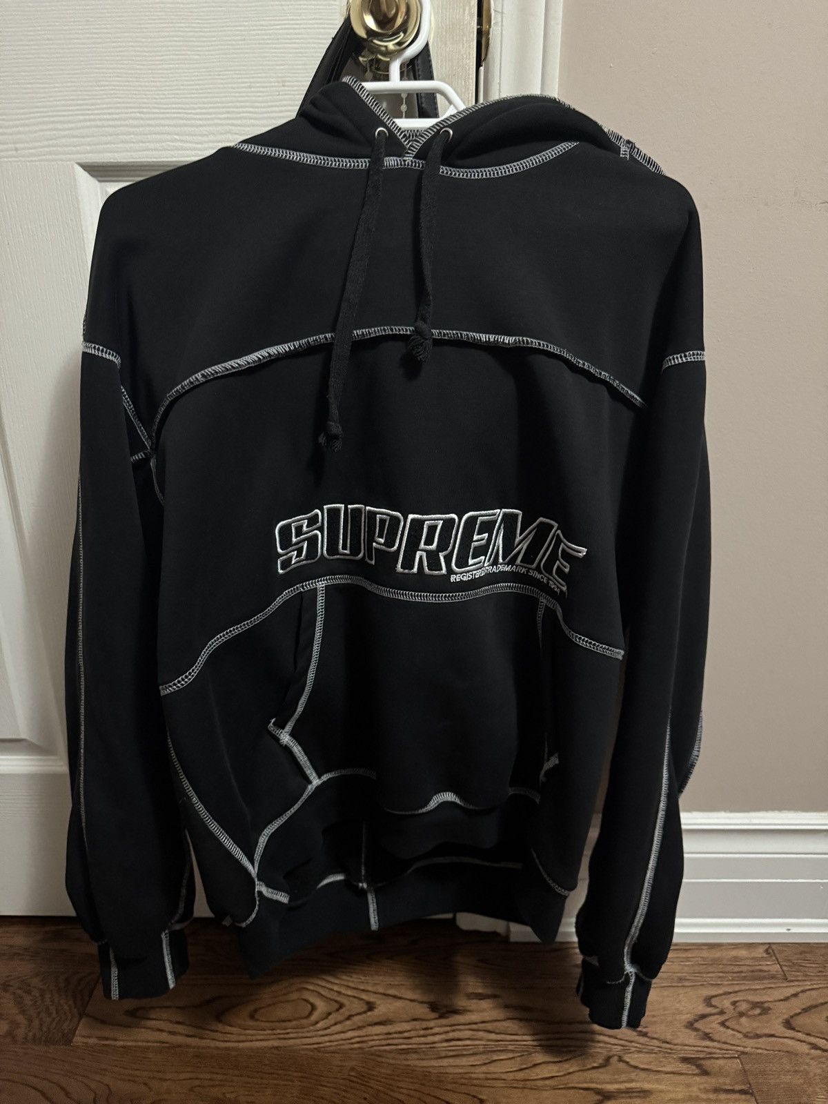 Supreme Supreme Coverstitch Hooded Sweatshirt Size US L / EU 52-54 / 3 - 1 Thumbnail