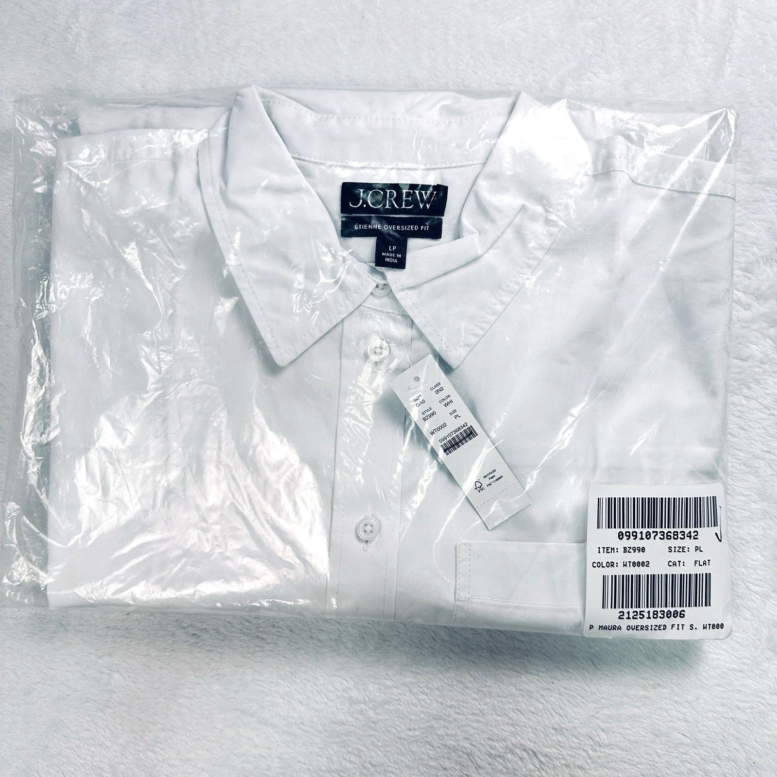J.Crew J.Crew Petite Étienne oversized shirt L lightweight Oxford Size L / US 10 / IT 46 - 15 Thumbnail