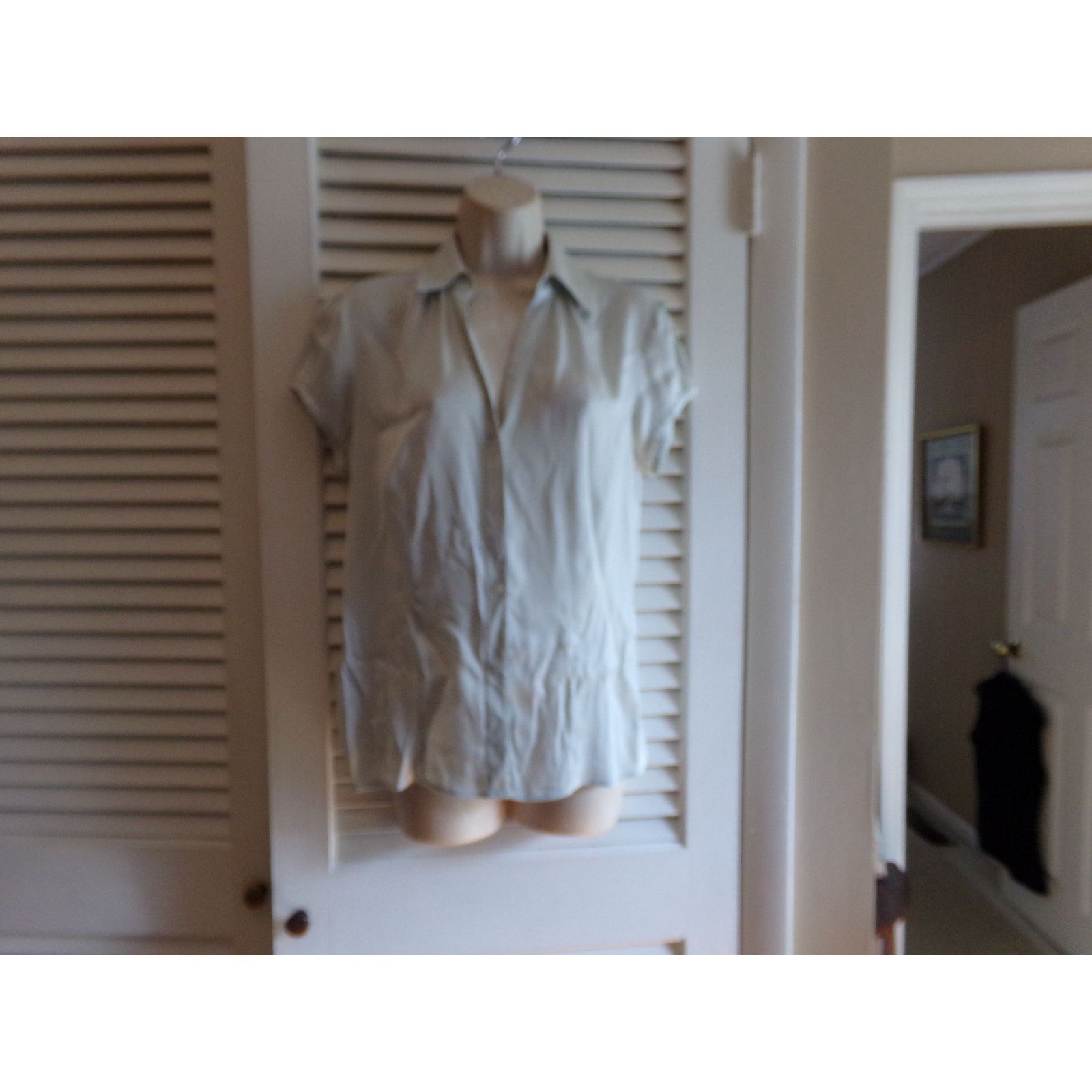 Ann Taylor Ann Taylor silk/spandex v neck button blouse 8 Perfect Size M / US 6-8 / IT 42-44 - 1 Thumbnail