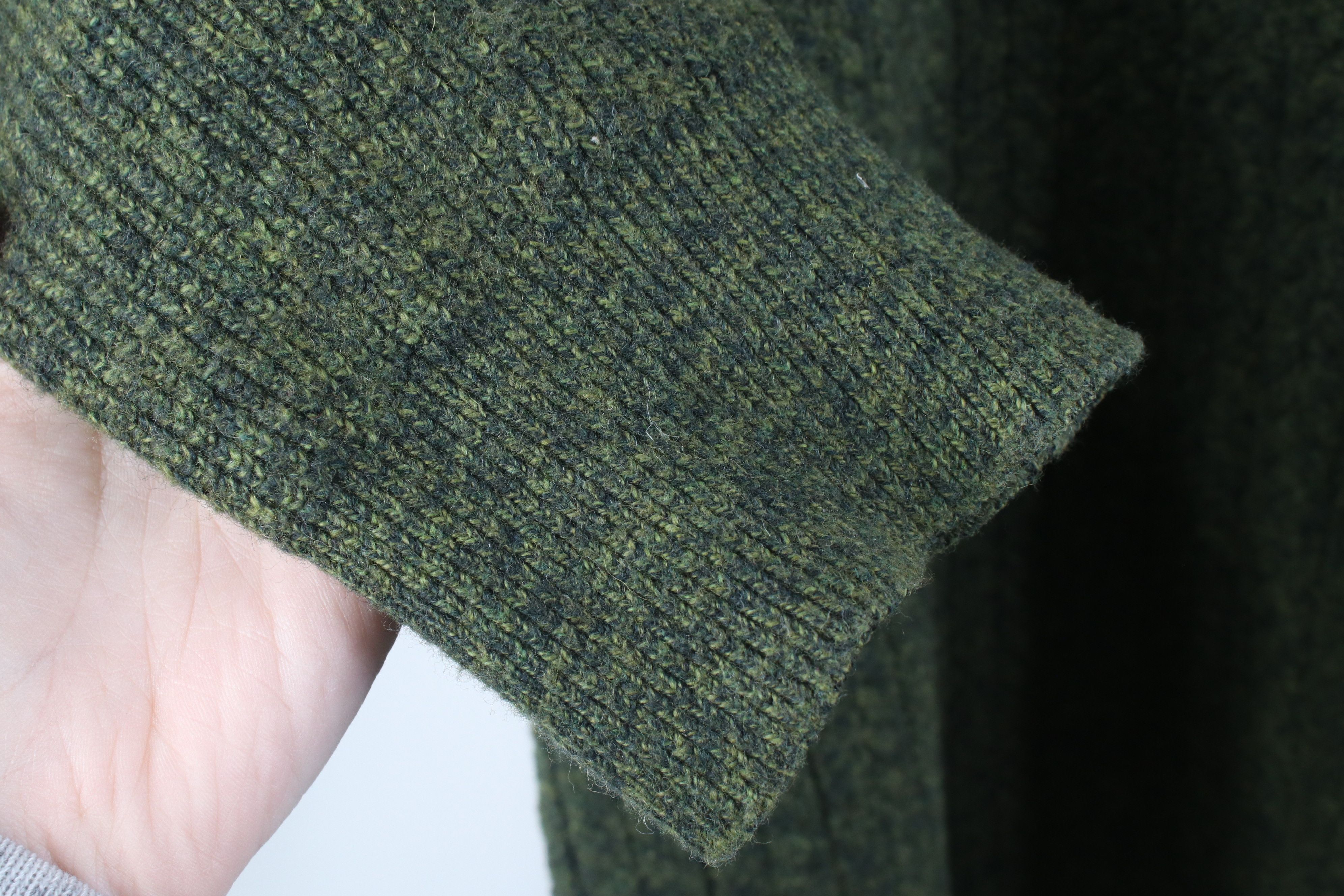 Esprit Vintage Y2K Esprit Blend Ribbed Cable Knit Sweater Green Size US XL / EU 56 / 4 - 6 Thumbnail