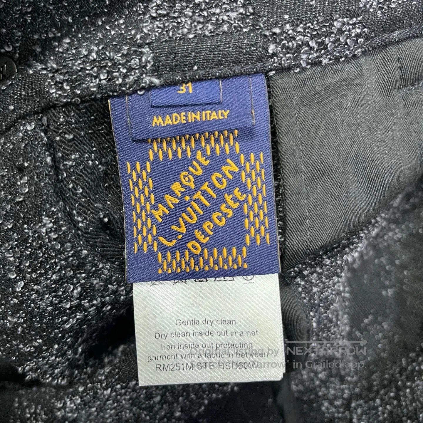 Louis Vuitton Louis Vuitton 25 Black Pearl Rivet Jeans. Size US 31 - 3 Thumbnail