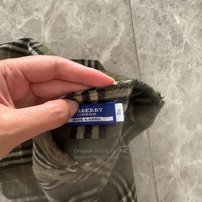 Burberry Burberry Green Wool Mini Skirt Size S. Size 23" - 5 Thumbnail