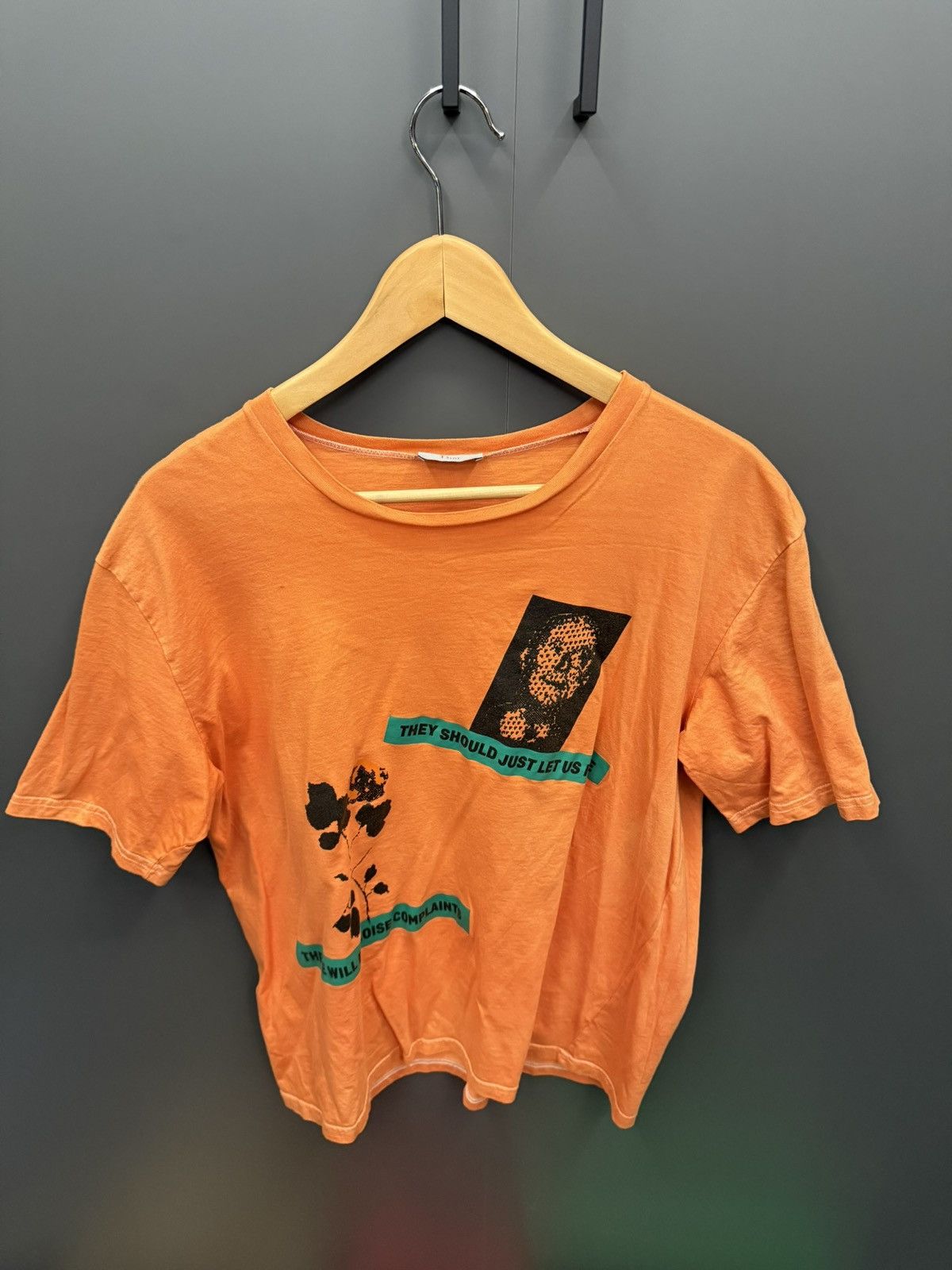 Dior Dior Rare Graphic Print T-Shirt Orange Noise Complaints Size US M / EU 48-50 / 2 - 1 Thumbnail