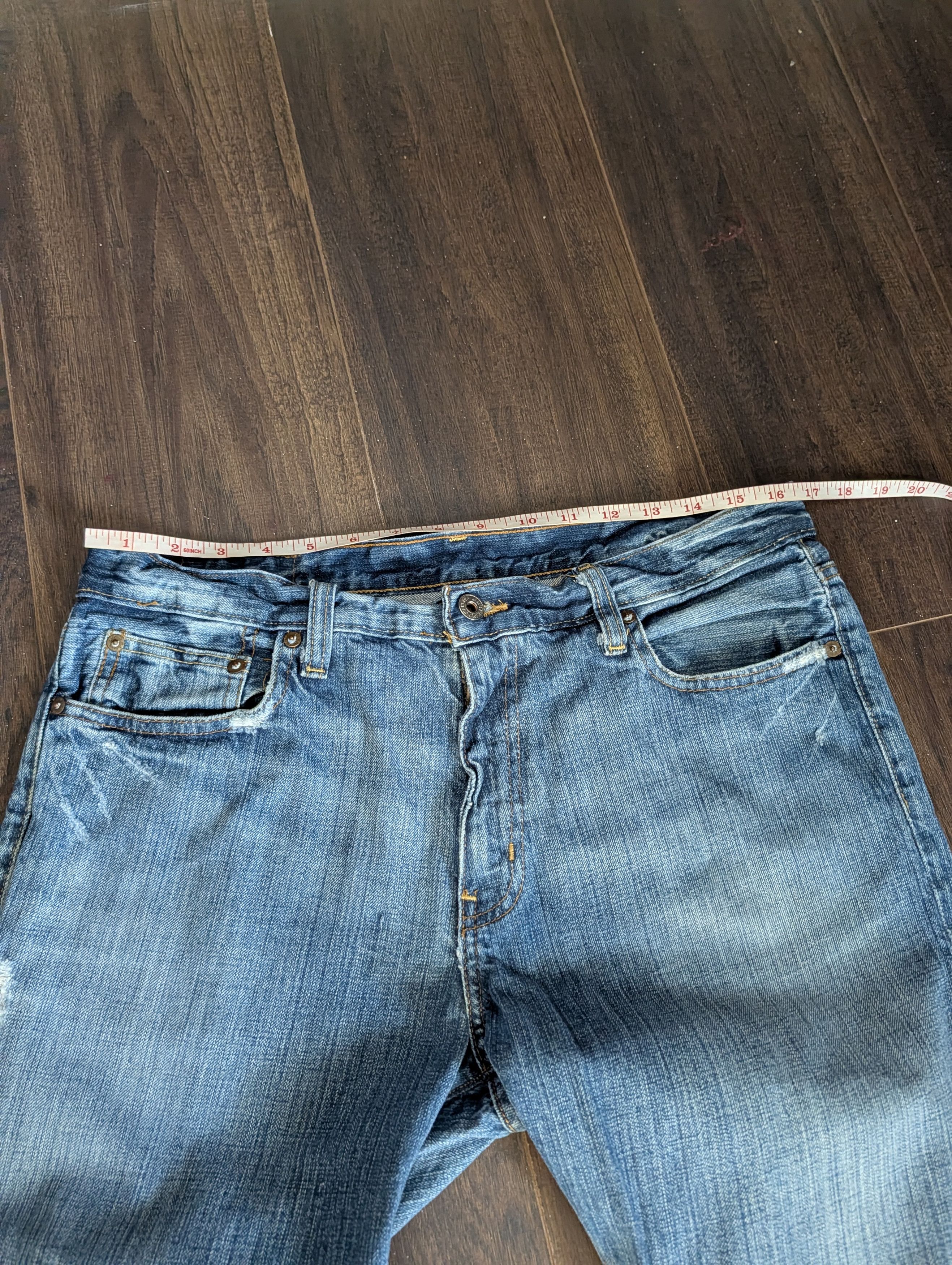 Polo Ralph Lauren Vintage Morrison distressed straight blue denim jeans Size US 32 / EU 48 - 12 Thumbnail