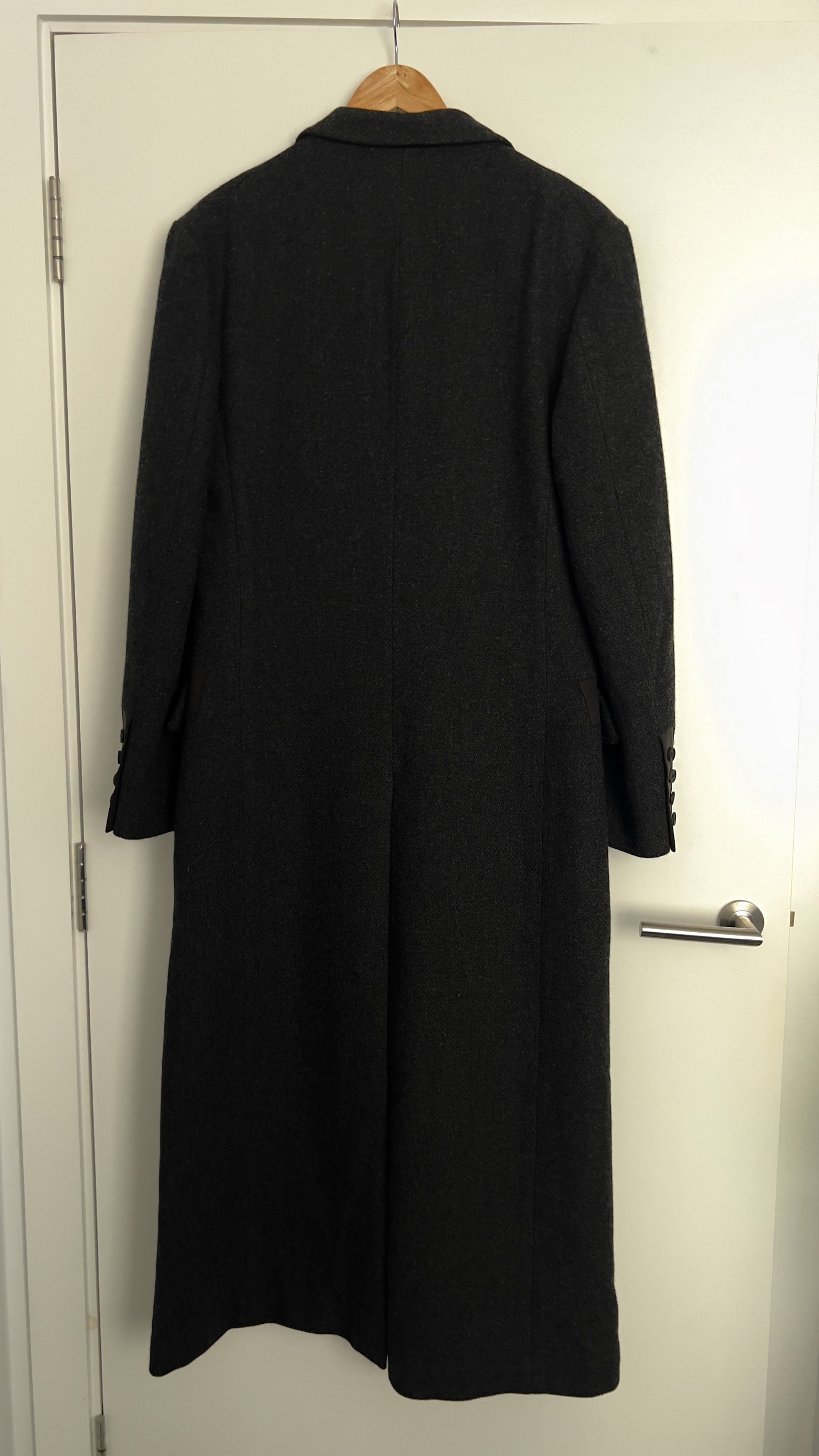 Yohji Yamamoto Yohji Yamamoto Pour Homme Dobby Tweed Peak Lapel Long Coat Size US L / EU 52-54 / 3 - 2 Thumbnail