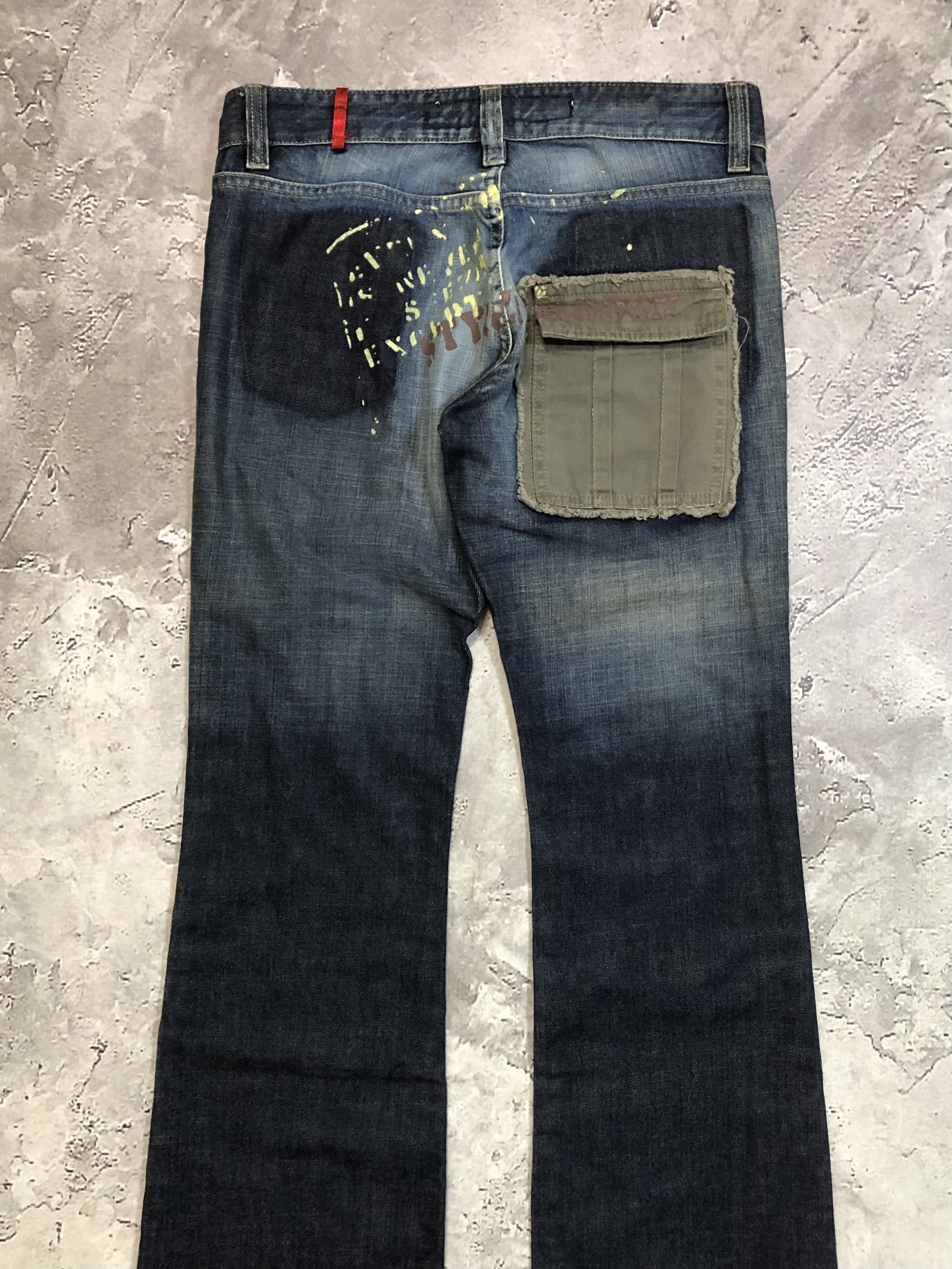 Vintage Vintage Faded Super Flared Jeans Size 30" / US 8 / IT 44 - 6 Thumbnail