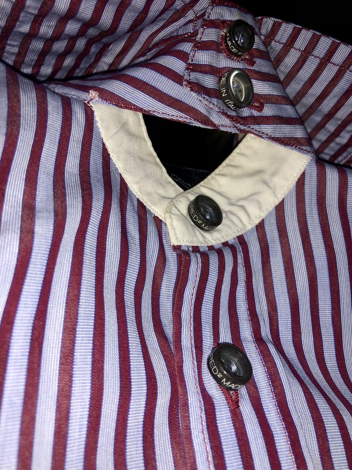 Designer × Dsquared2 DSQUARED2 BUTTON UP SHIRT BURN IN CANADA MADE IN ITLY Size S / US 4 / IT 40 - 8 Thumbnail