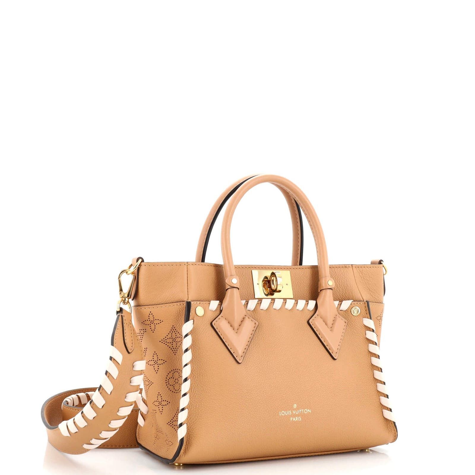 On My Side Tote Braided Mahina Leather PM