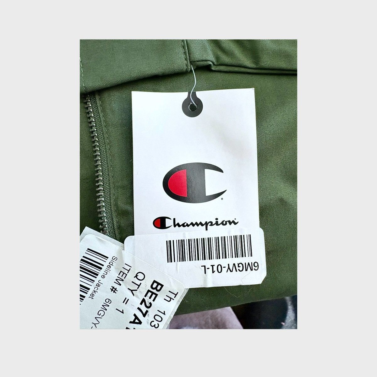Champion Champion Sideline Mens Green Full Zip Jacket Sz L Size US L / EU 52-54 / 3 - 11 Thumbnail