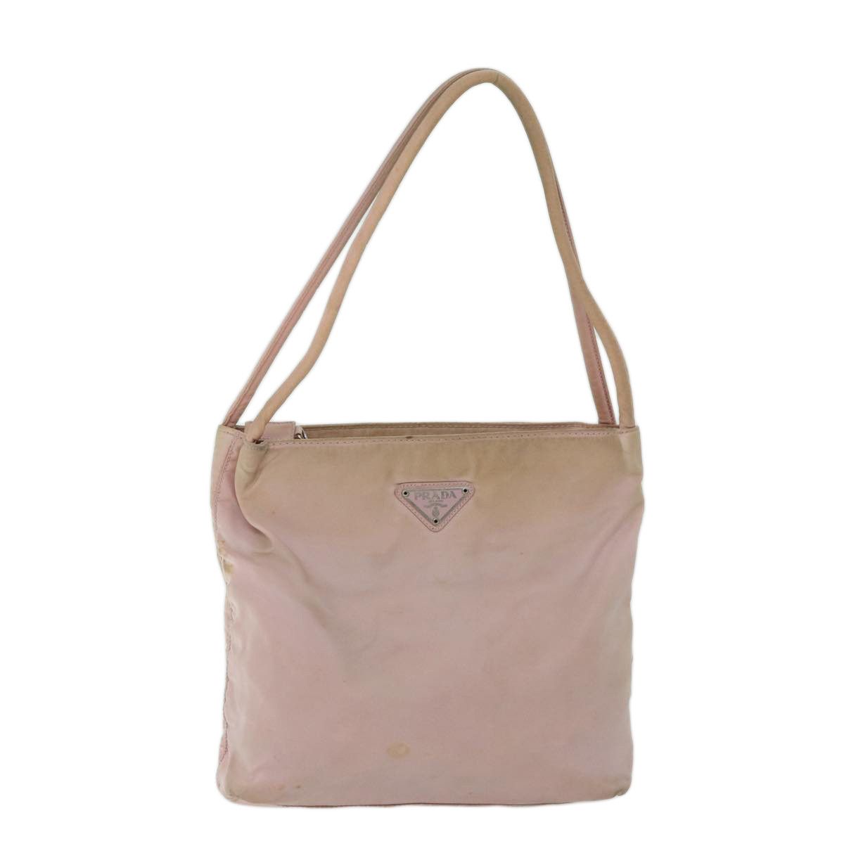 Prada Tessuto Pink Synthetic Handbag (Pre-Owned) Size ONE SIZE - 1 Thumbnail