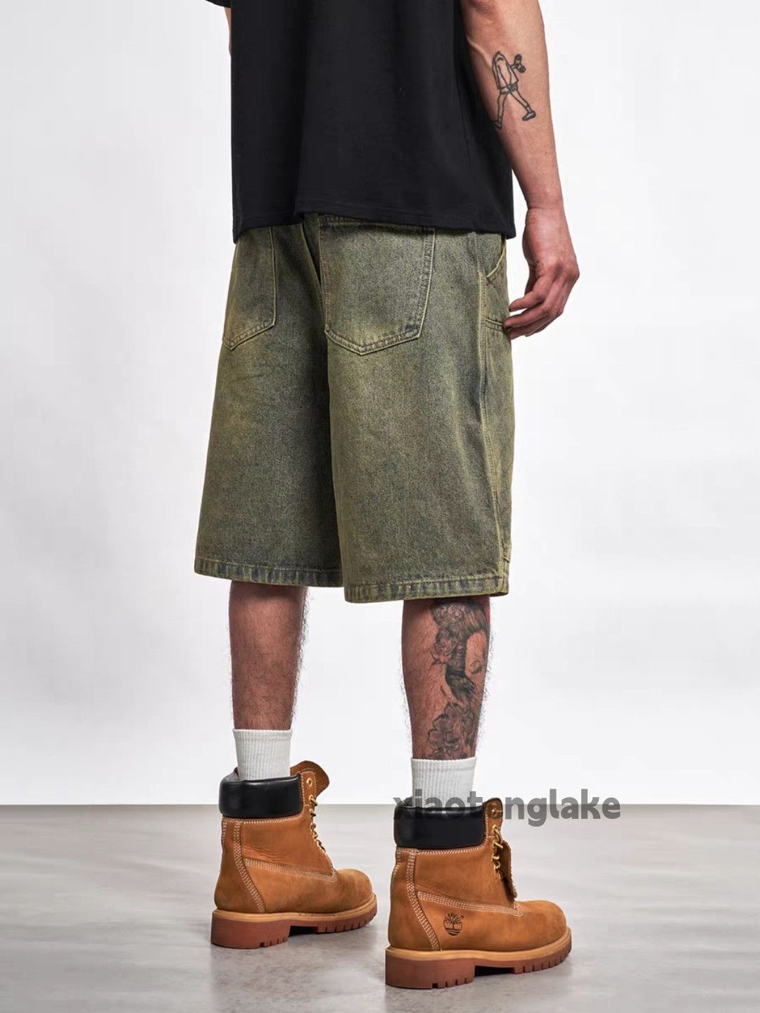 Designer Unisex outdoor utility punk yuppie baggy cargo shorts Size US 34 / EU 50 - 8 Thumbnail