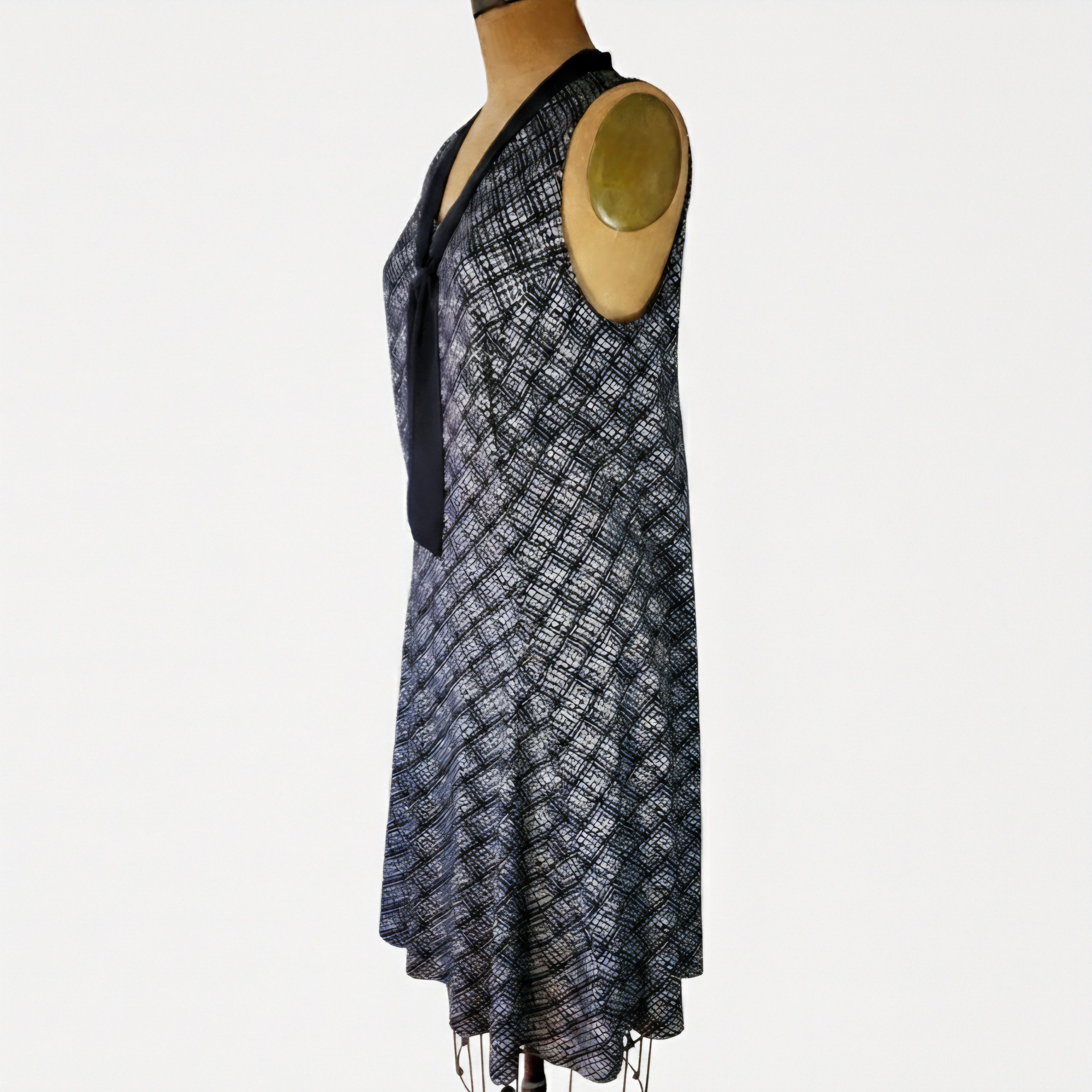 Other NY Collection Size 1XL Dress Sleeveless Tie Neck Black Size XL / US 12-14 / IT 48-50 - 3 Thumbnail