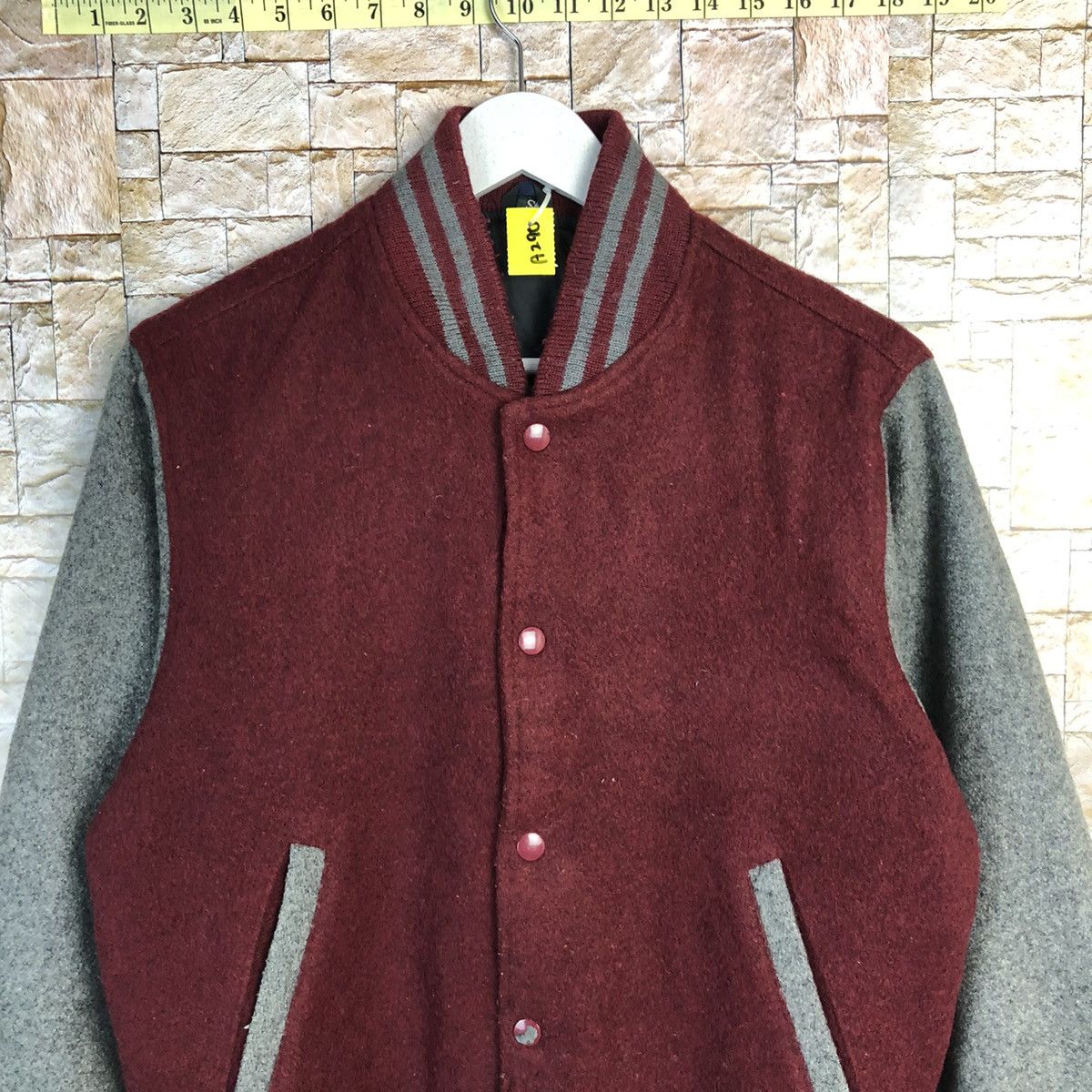 Japanese Brand Japanese Brand Maroon Varsity Jacket #A290 Size US S / EU 44-46 / 1 - 5 Thumbnail