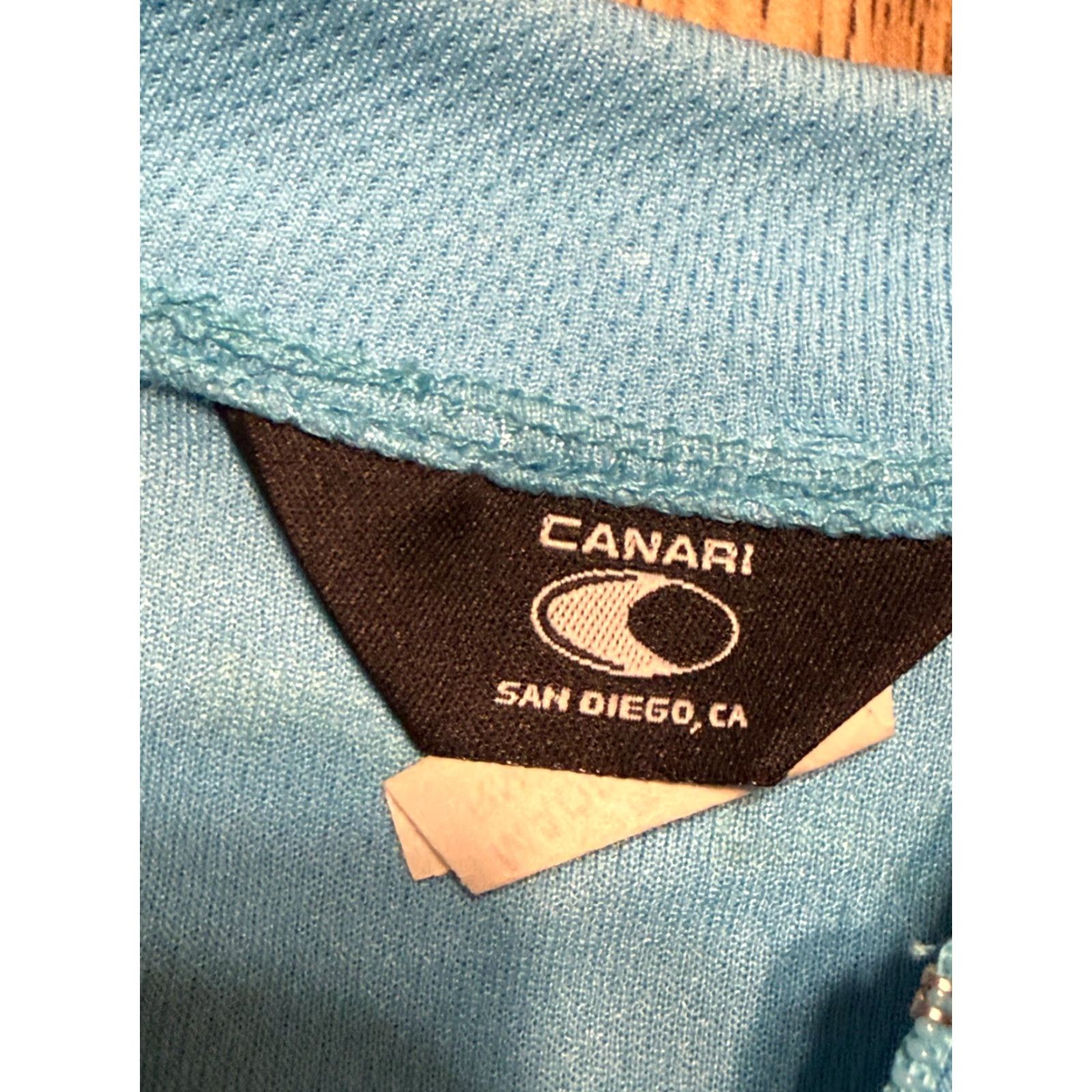 Vintage Canari Tank Top Men’s Large Blue 1/4 Zipper Sleeveless T-Shirt Size US L / EU 52-54 / 3 - 3 Thumbnail