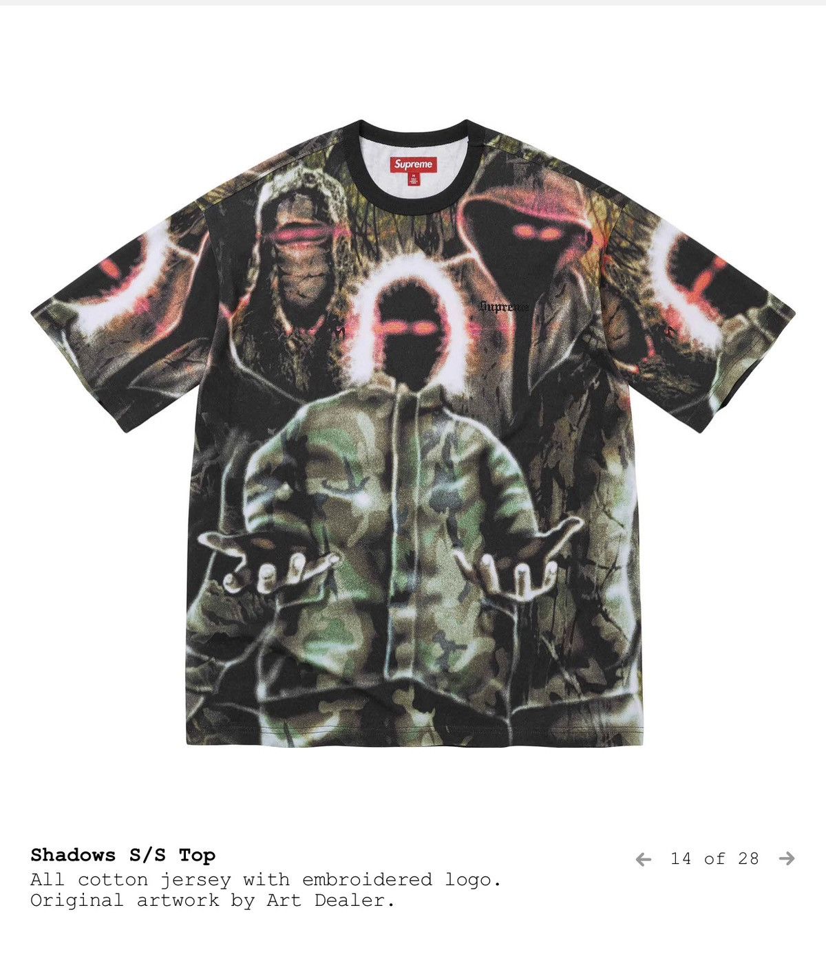 Supreme Shadows S/S Top Size US L / EU 52-54 / 3 - 1 Thumbnail