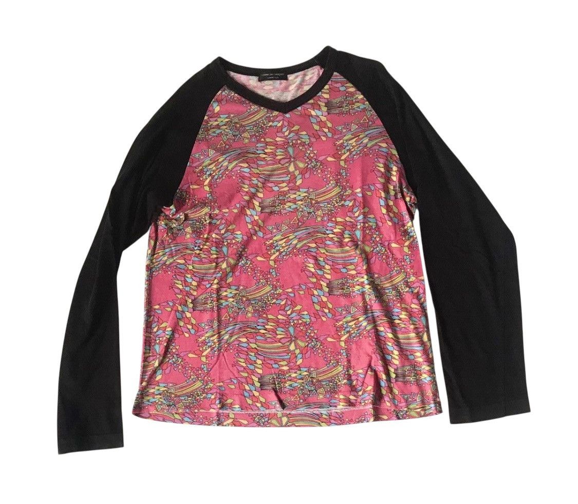 Comme des Garcons Vintage cdg homme plus psychedelic twotone longsleeve Size US S / EU 44-46 / 1 - 1 Thumbnail