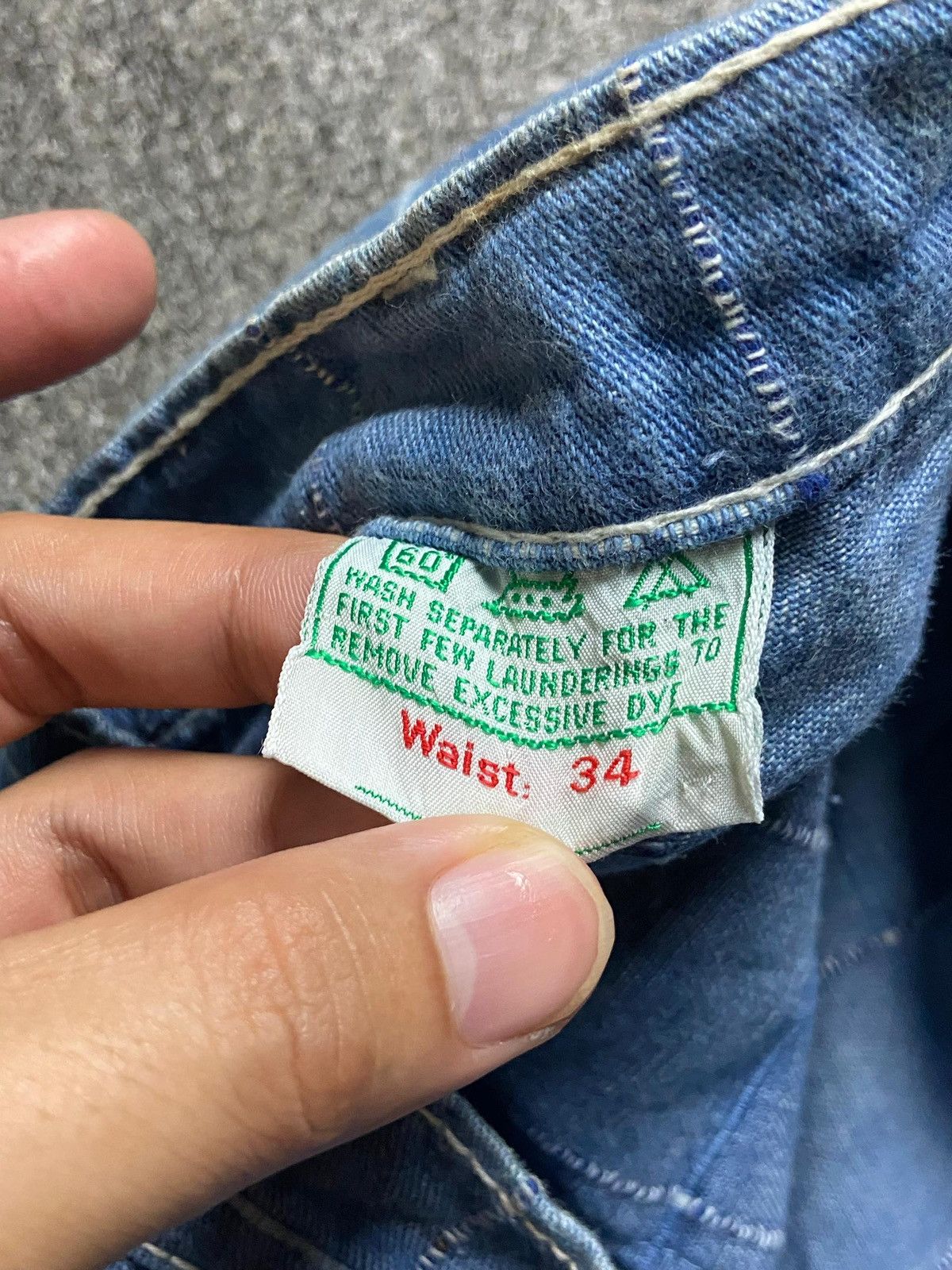 Japanese Brand WEST Japanese Brand Patchwork Seams Denim Jeans (162) Size 33" - 4 Thumbnail