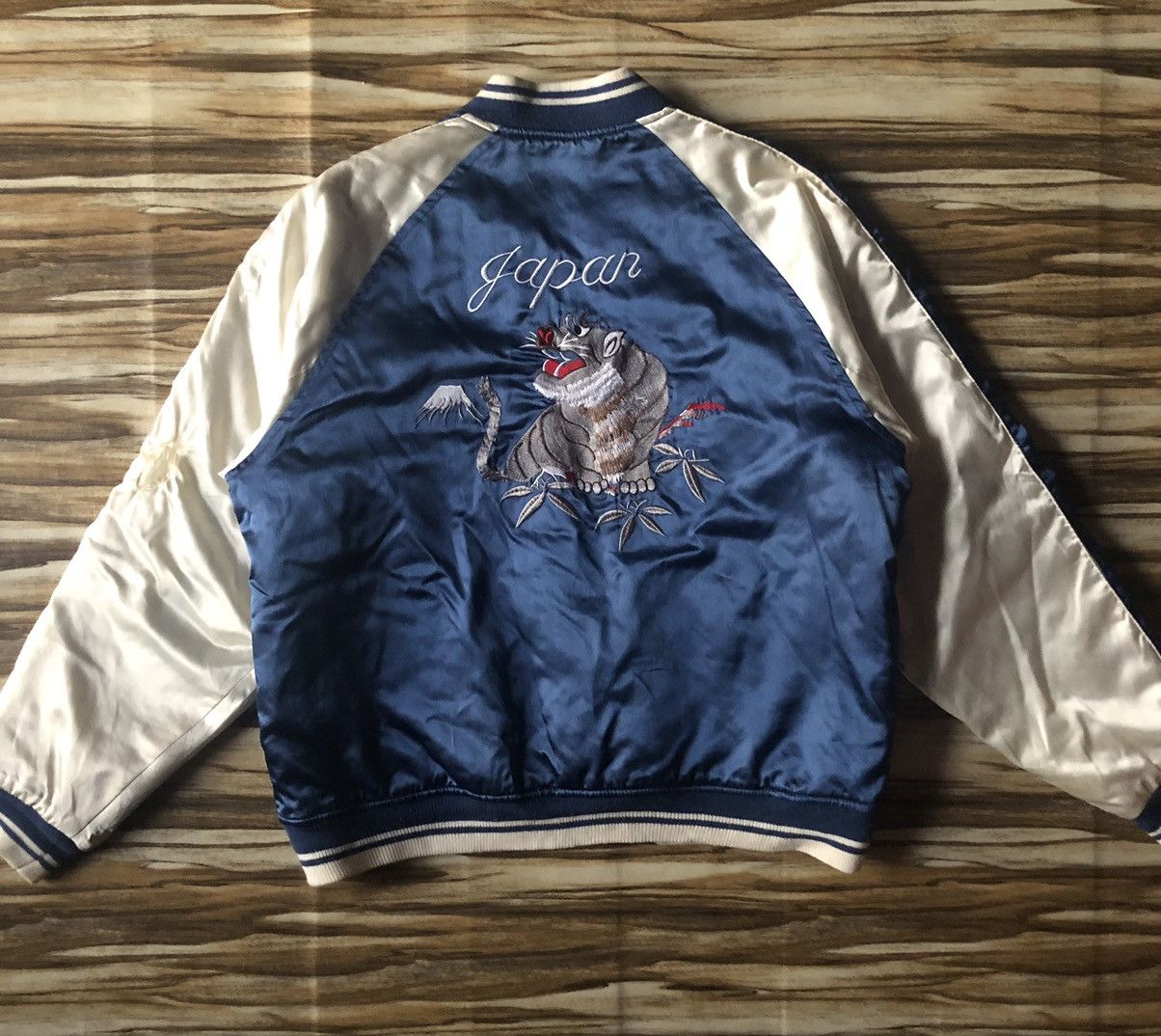 Japanese Brand Vintage Maceye Tiger Embroidery Sukajan Blue Japan Size US M / EU 48-50 / 2 - 4 Thumbnail