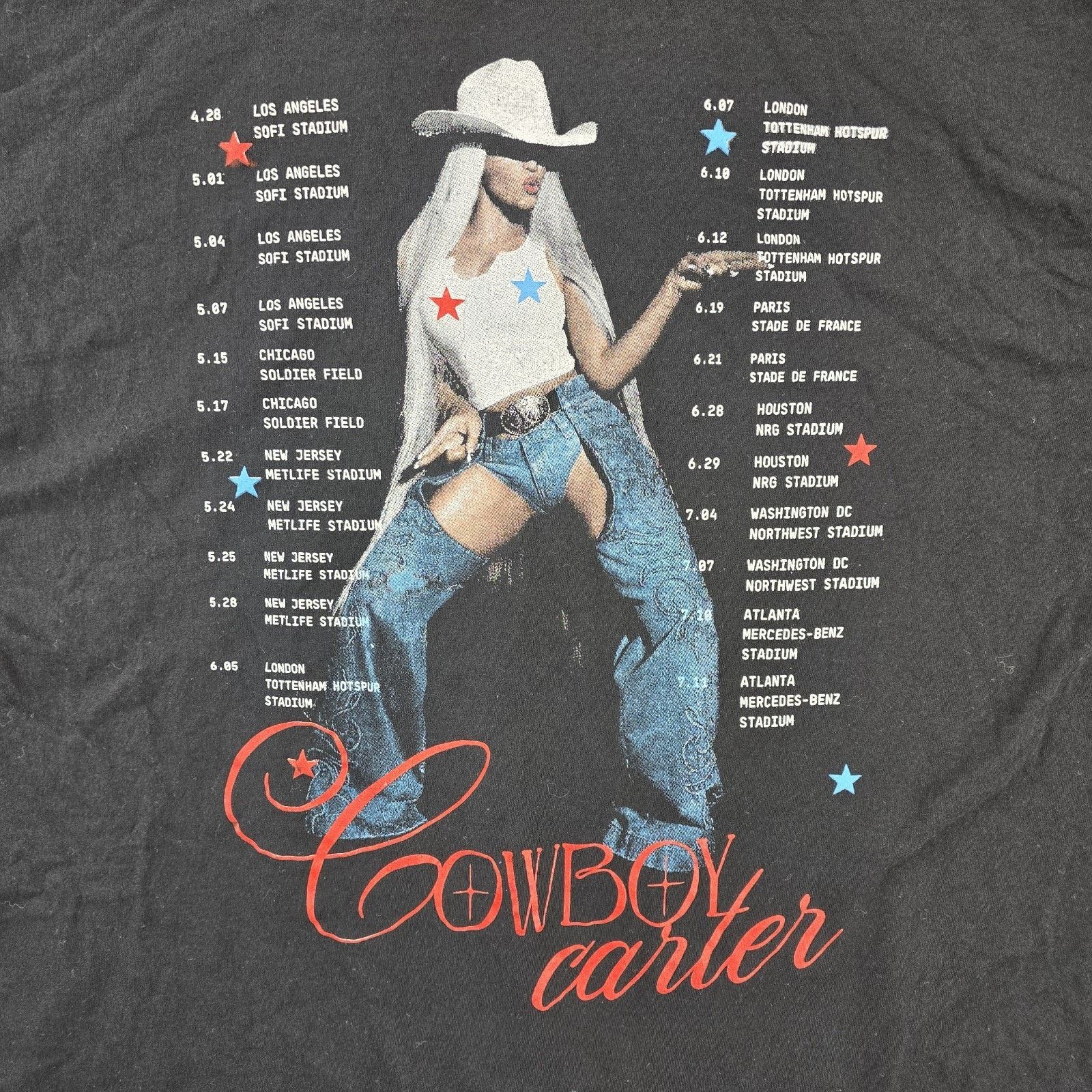 Other Beyonce Cowboy Carter And The Rodeo Tour Shirt XL Bedazzled Size US XL / EU 56 / 4 - 6 Thumbnail