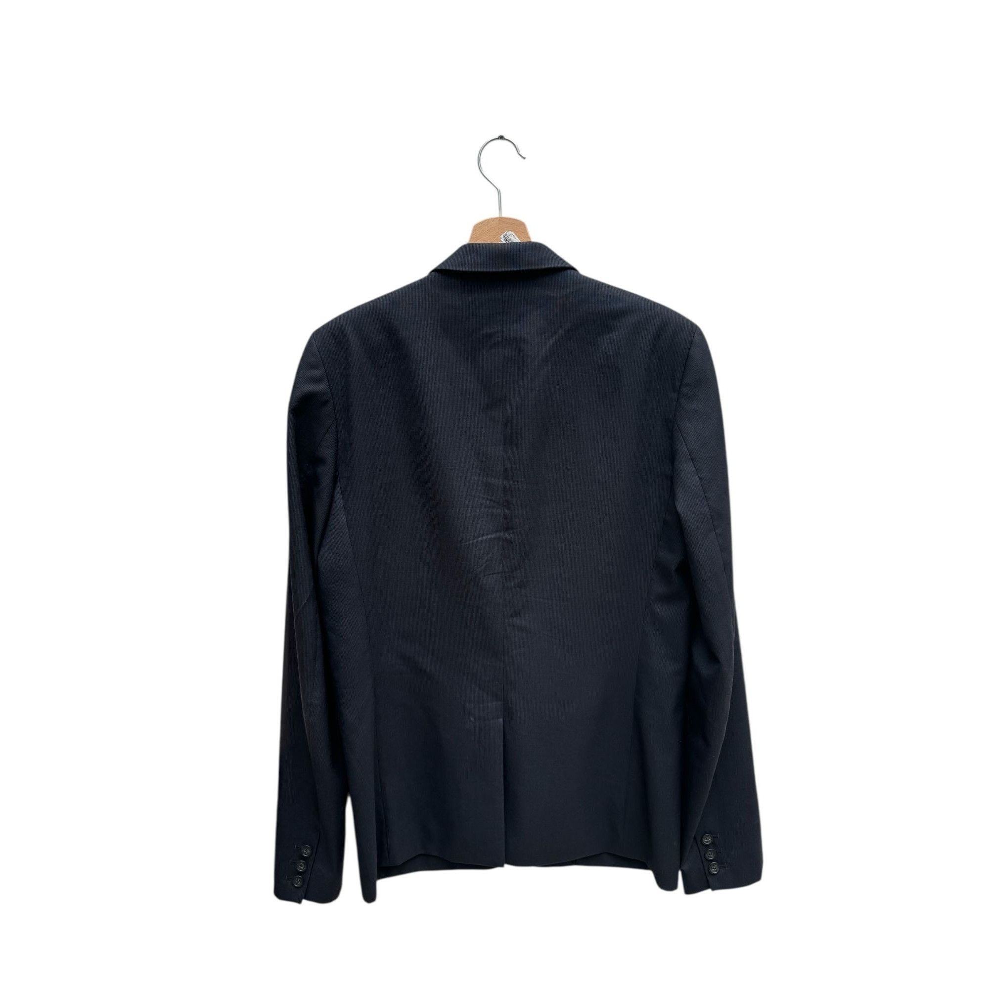 Raf Simons FW 2009 Dark Navy Thin pinstriped Blazer Jacket Size 40R - 4 Thumbnail