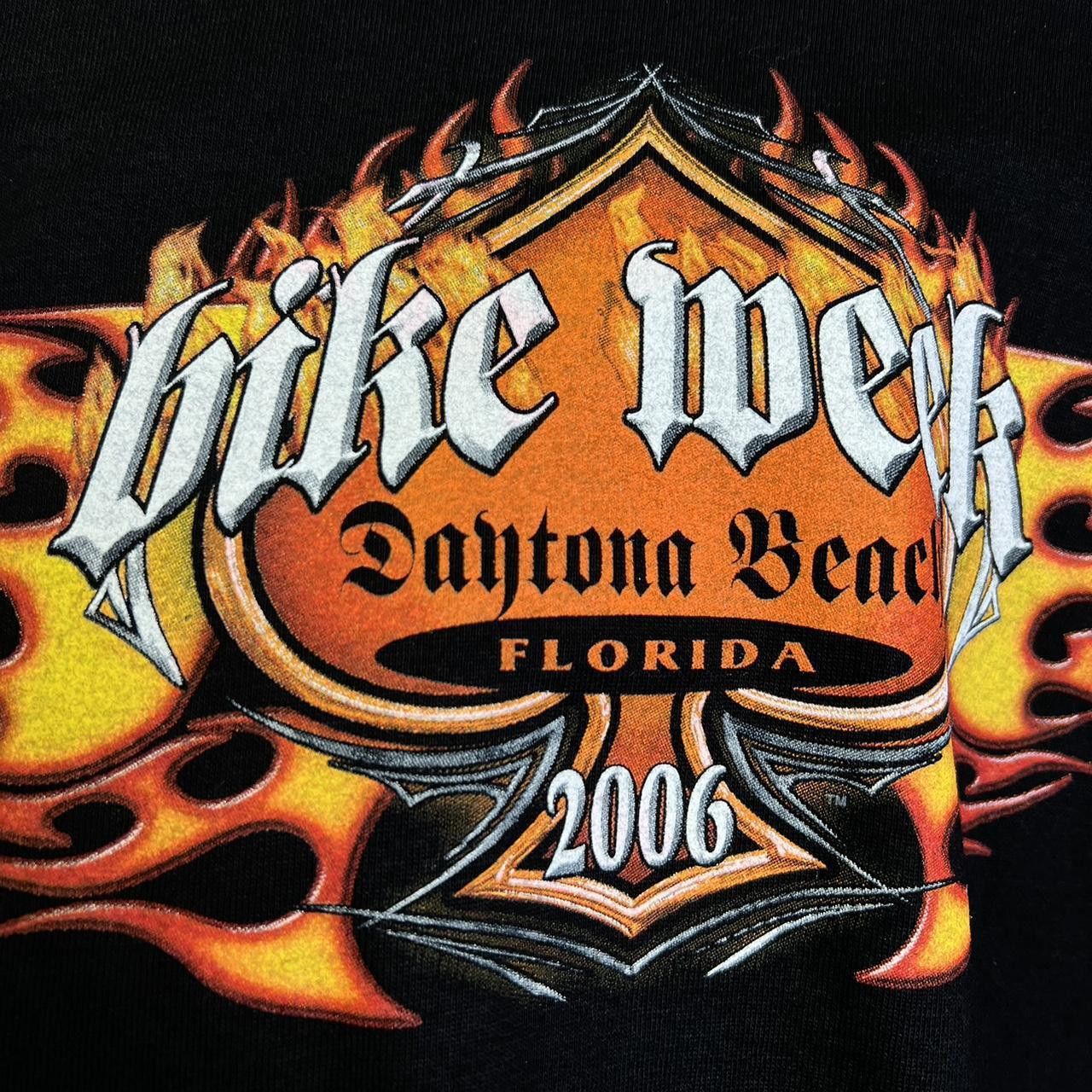 Designer 2006 Daytona Beach Bike Week T-Shirt - Black Skull Design Size US XL / EU 56 / 4 - 4 Thumbnail