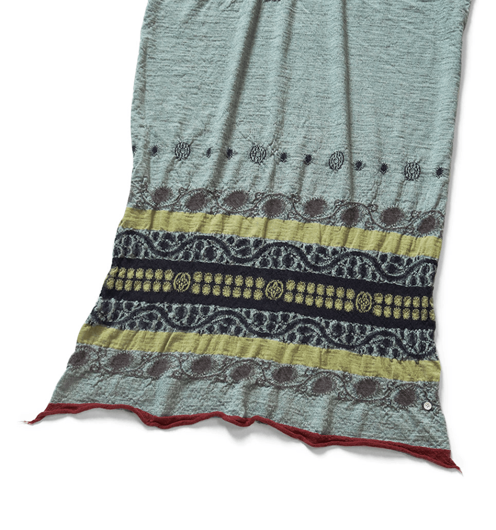 Kapital Shrunken Wool Coptic Skull Scarf Size ONE SIZE - 3 Thumbnail