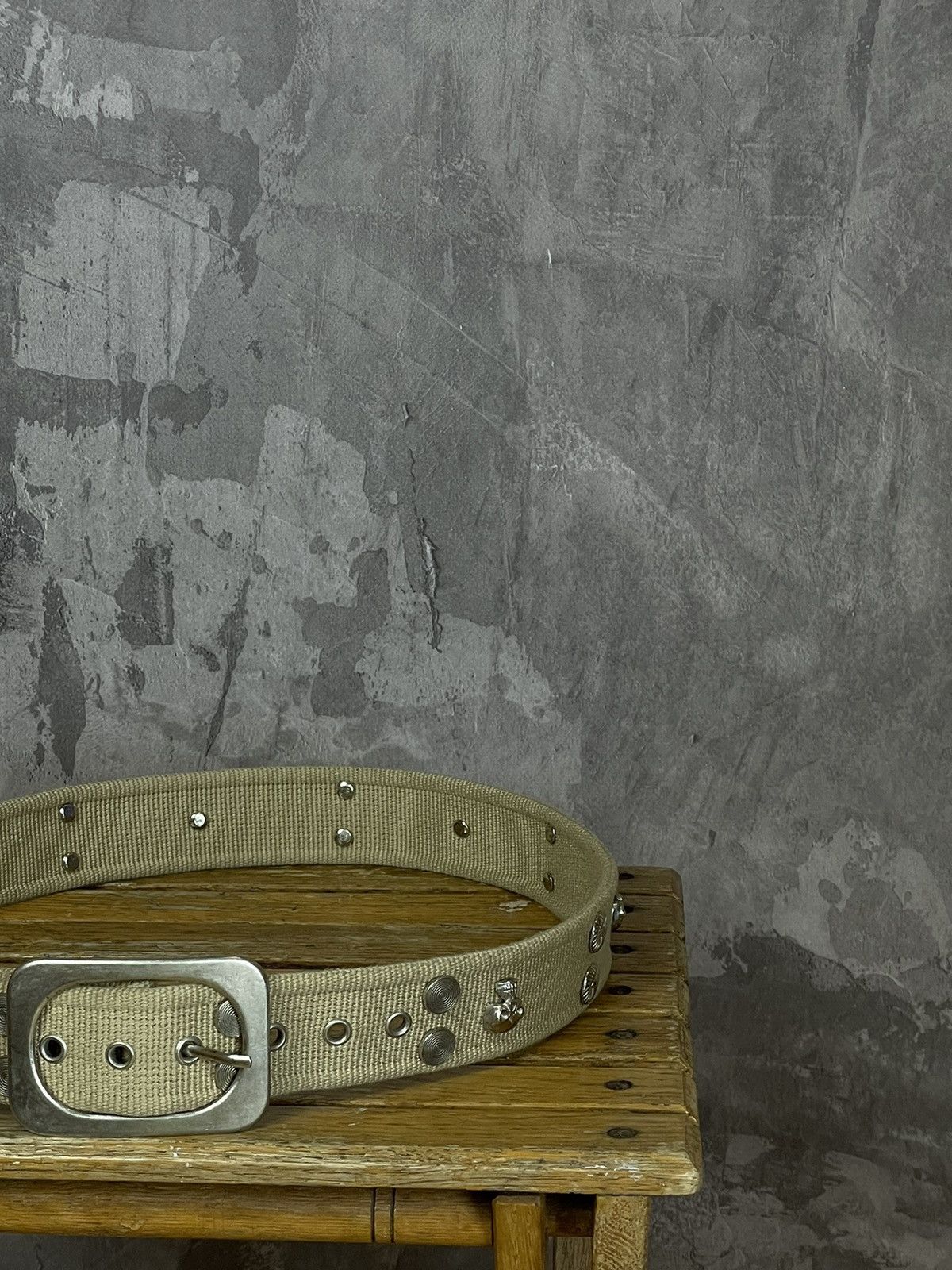Japanese Brand × Vintage Vintage 00s Japanese Style Punk Metal Skull Belt Size ONE SIZE - 2 Thumbnail