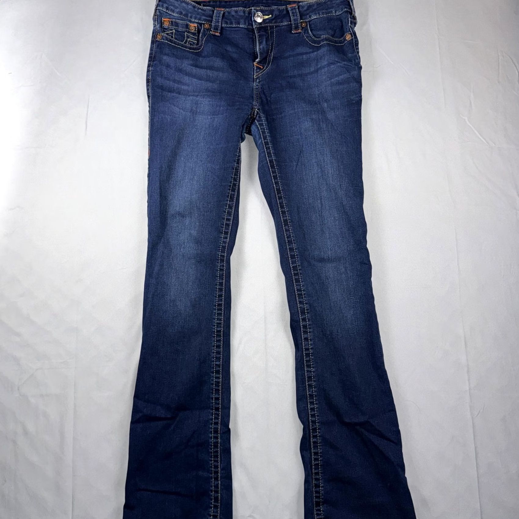 True Religion True Religion Jeans Womens 31 Blue Medium Wash Mid Rise Becca Bootcut Denim Size 24" / US 00 / IT 34 - 2 Thumbnail