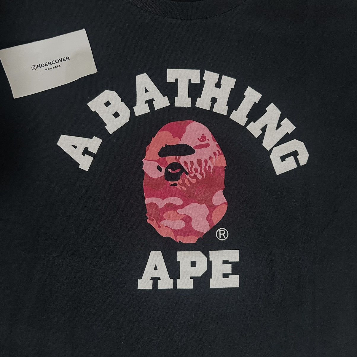 Bape Bape College Pink Flame Tee Size US L / EU 52-54 / 3 - 2 Thumbnail