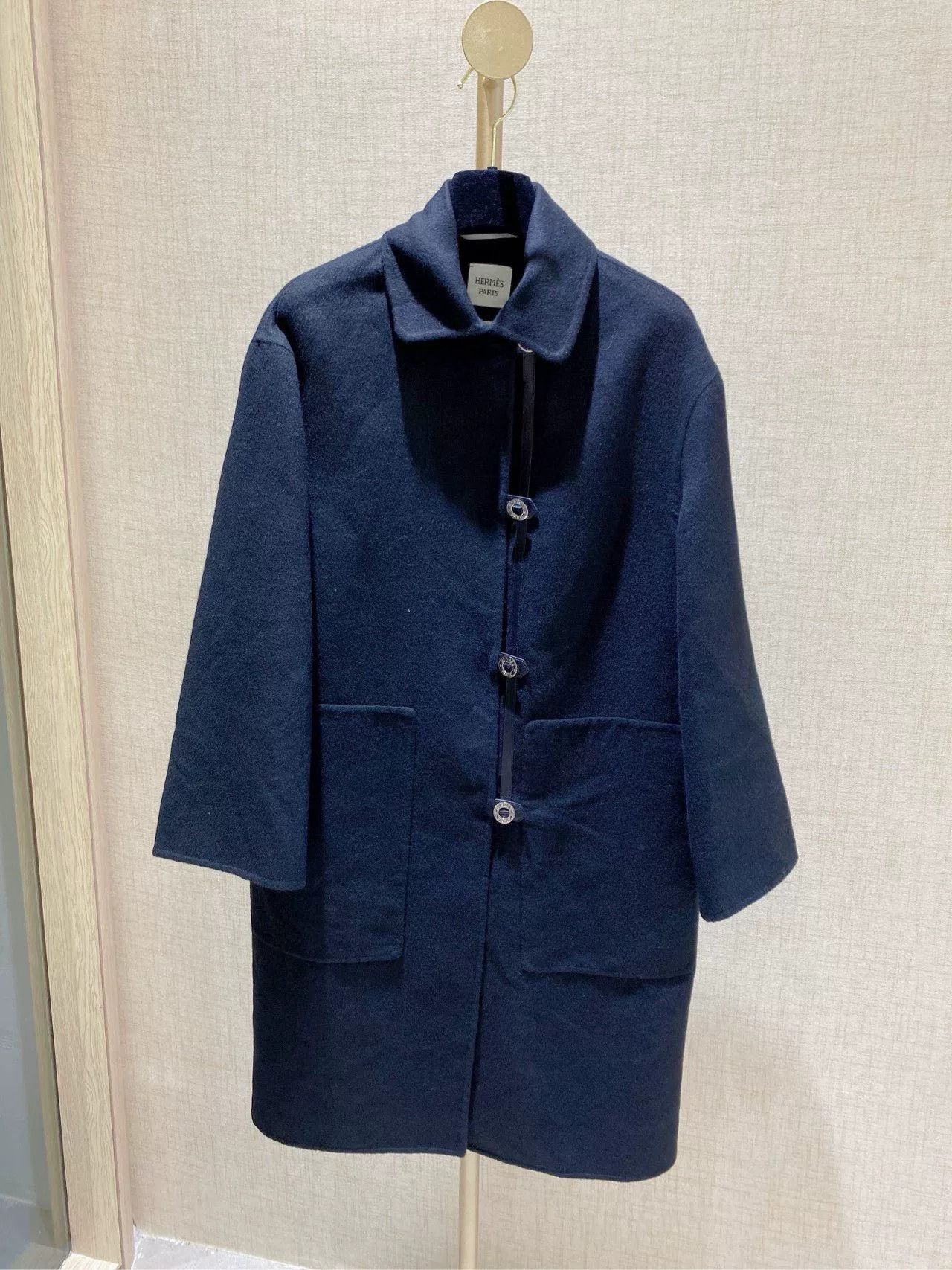 Hermes Hermes Black Long Cashmere Coat Size US XS / EU 42 / 0 - 1 Thumbnail