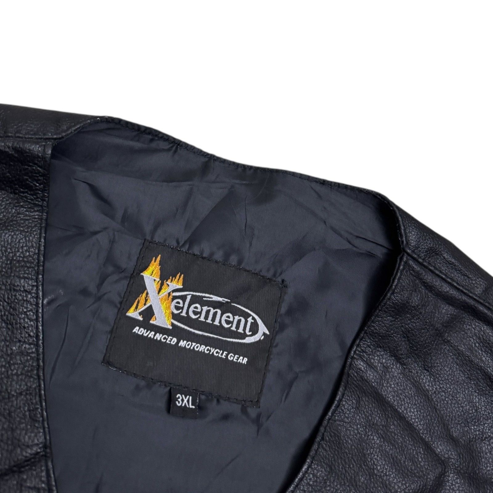 Xelement X-ELEMENT Genuine Leather Eagle Motorcycle Biker Vest 3XL Size US XXL / EU 58 / 5 - 4 Thumbnail