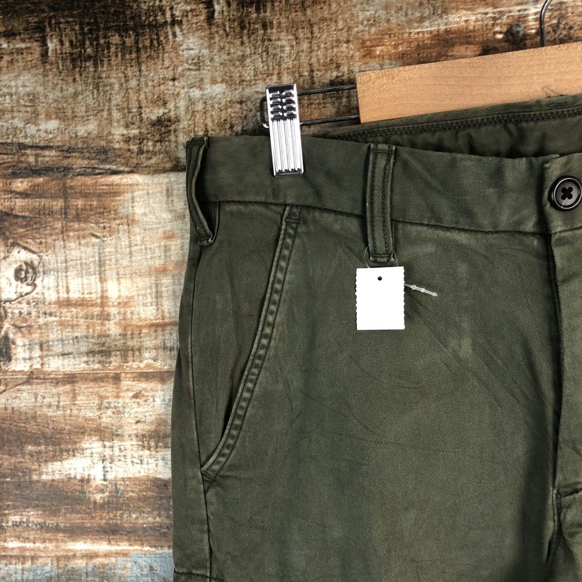 Japanese Brand DLL Uniqlo Green Cargo Multipocket Pants #C650 Size US 30 / EU 46 - 7 Thumbnail