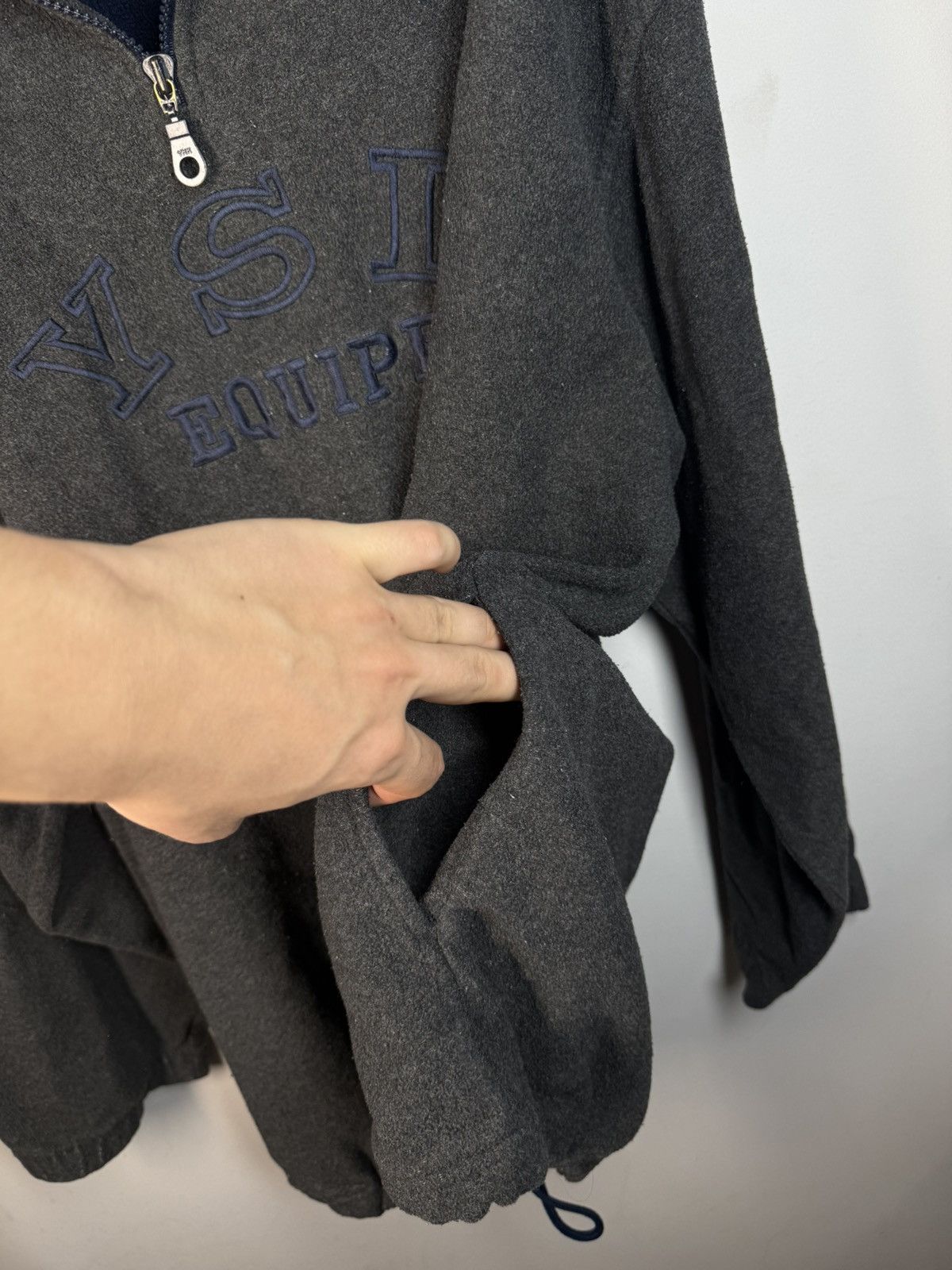 Yves Saint Laurent 90s Fleece YSL Sweatshirt Quarter Zip Vintage Yves Saint Size US XL / EU 56 / 4 - 13 Thumbnail