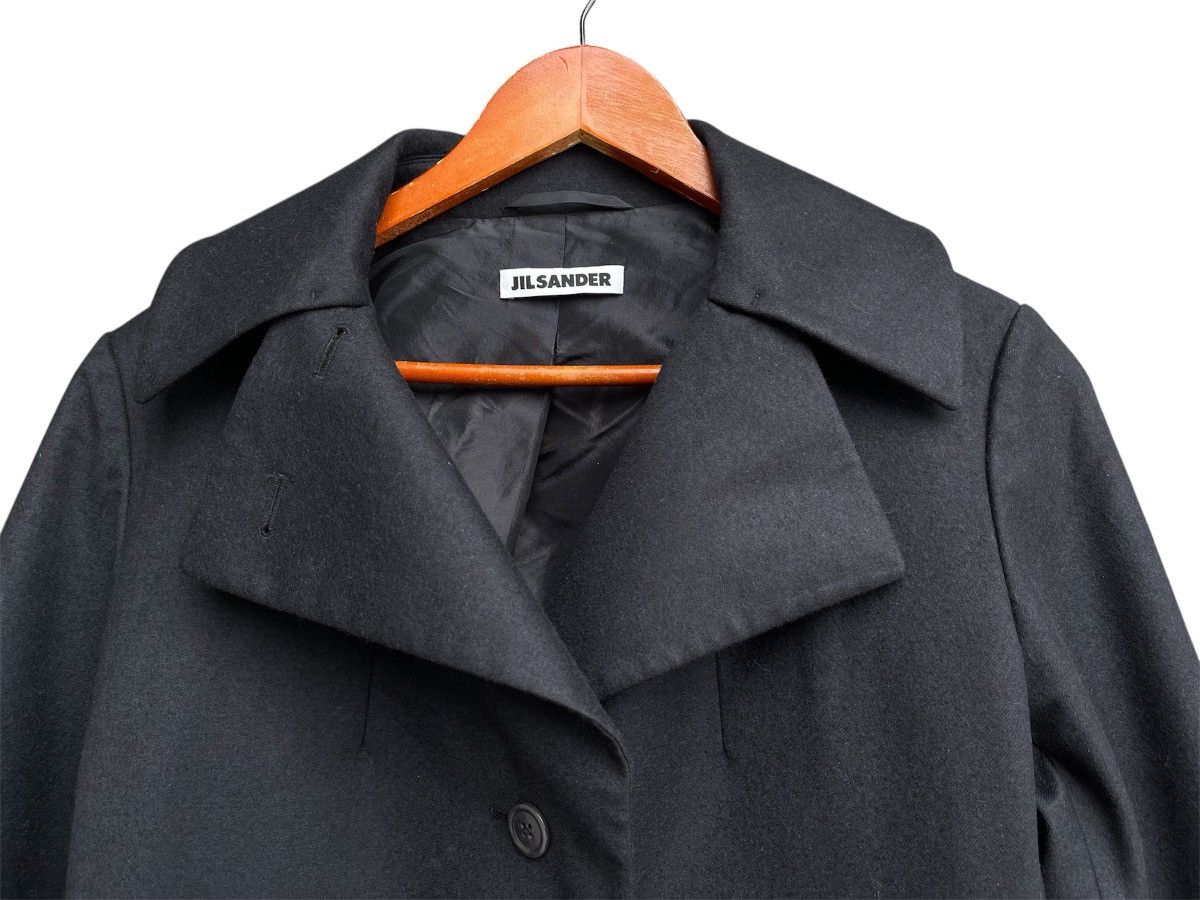 Jil Sander Vintage Jil Sander 2009 Wool Cashmere Coat Made in Italy Size S / US 4 / IT 40 - 4 Thumbnail