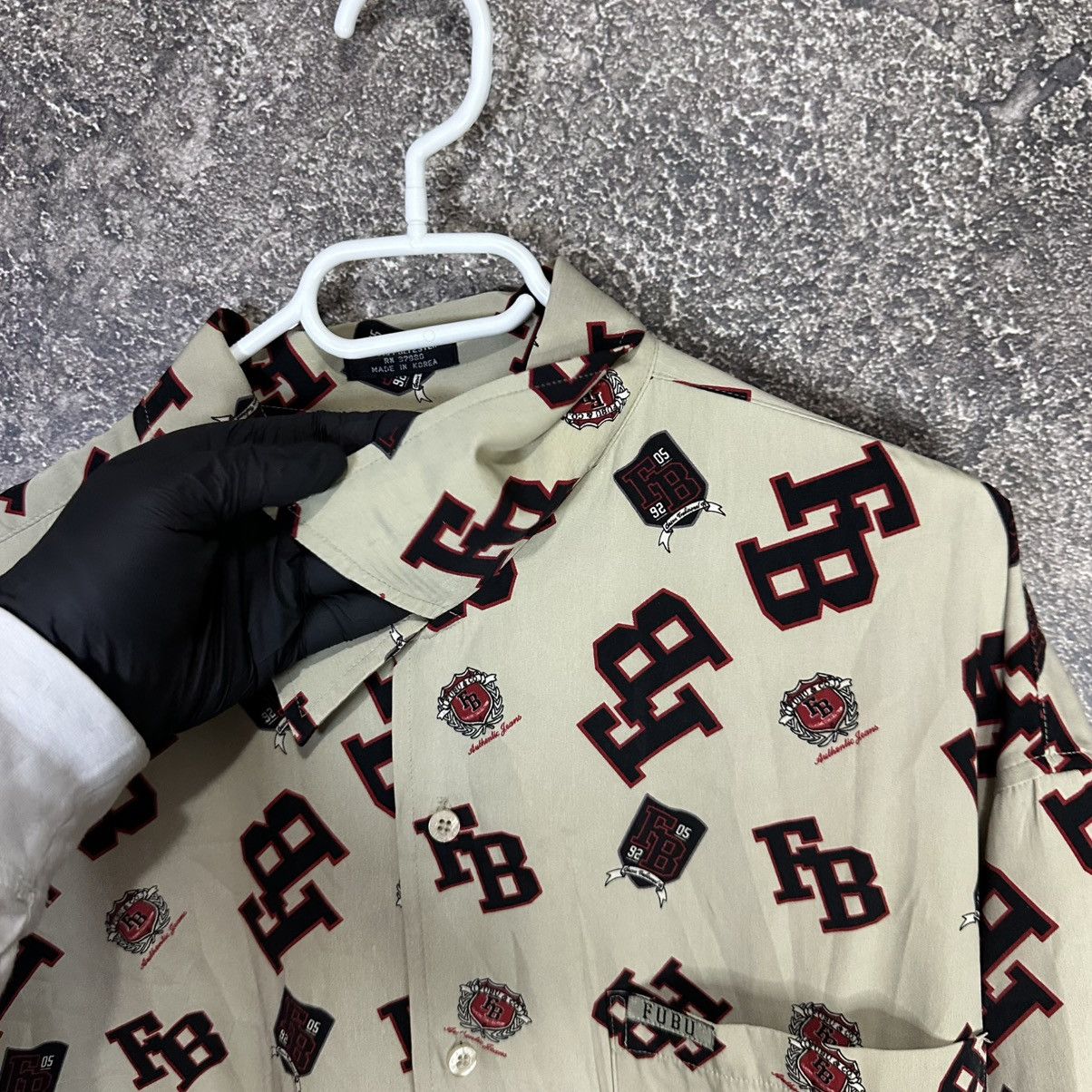 Fubu Vintage Rare Fubu Rap Monogram Shirt Size US XXL / EU 58 / 5 - 11 Thumbnail