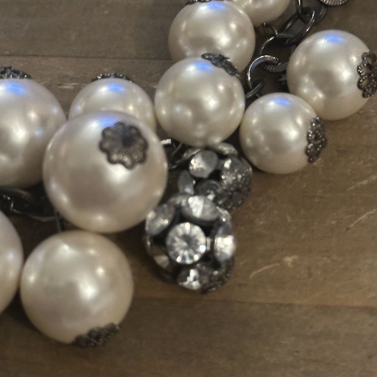 Other Cluster pearl and crystal ball bead necklace Size ONE SIZE - 4 Thumbnail